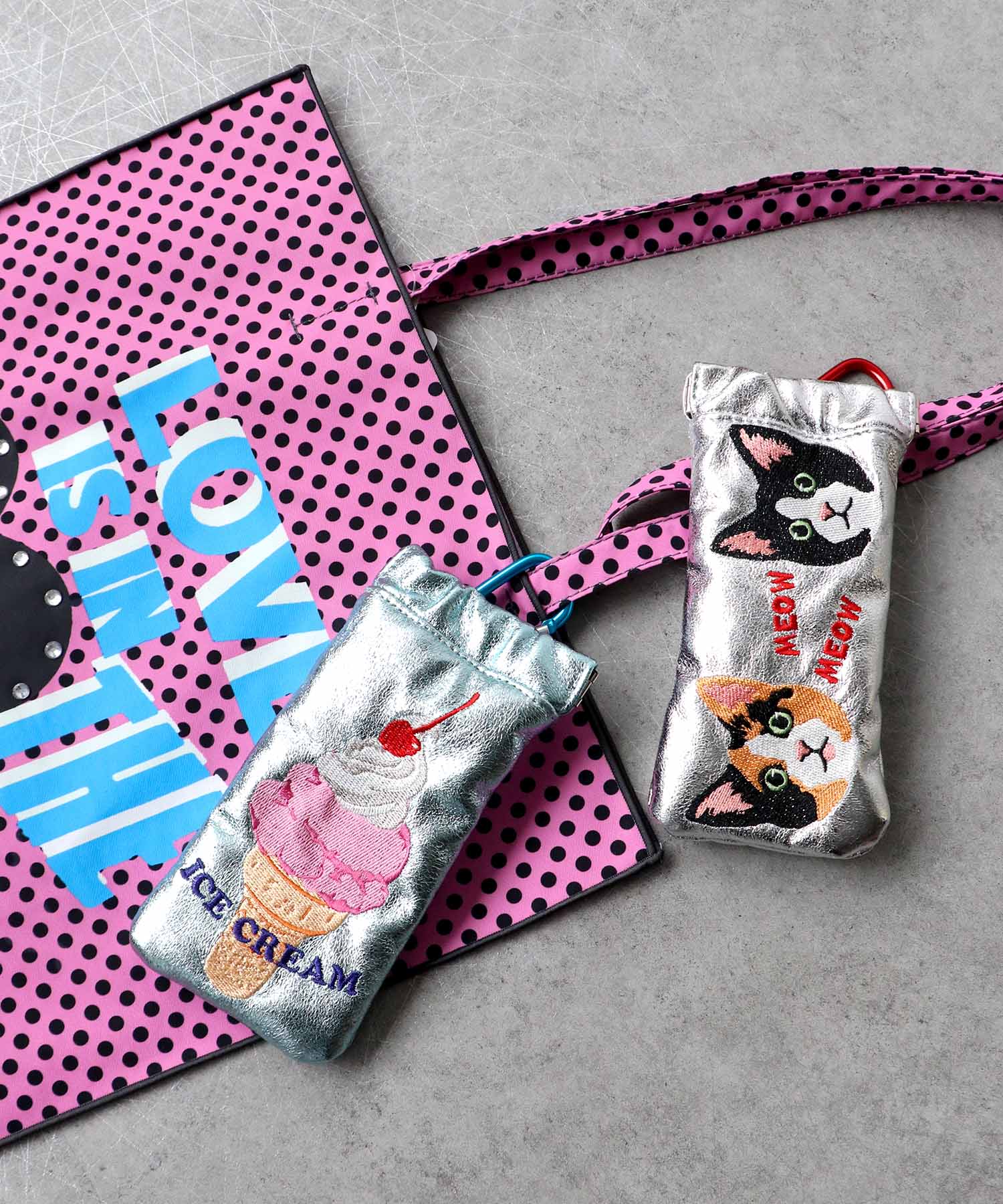 【Casselini 】刺繍サングラスケース (別注)