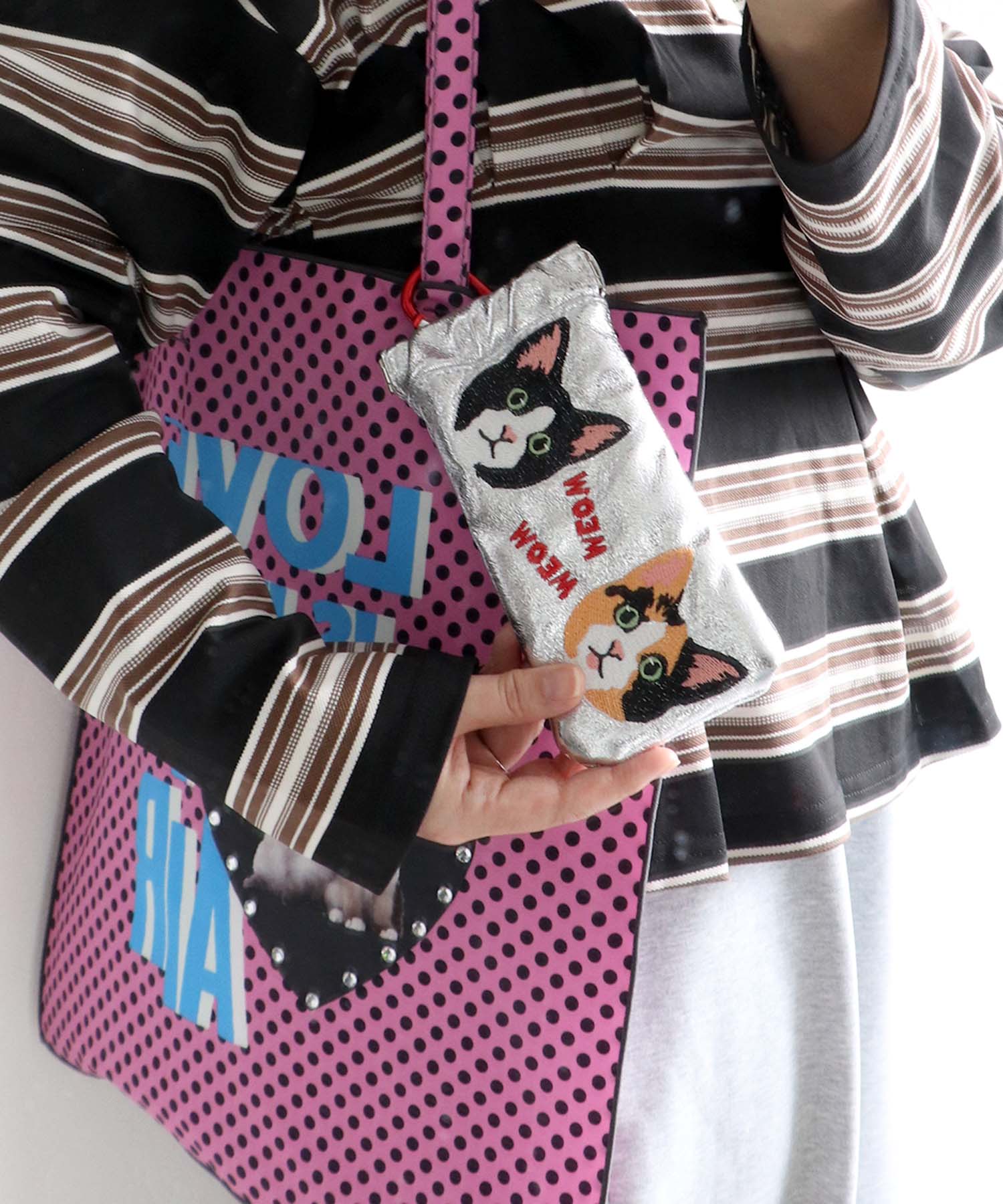 【Casselini 】刺繍サングラスケース (別注)