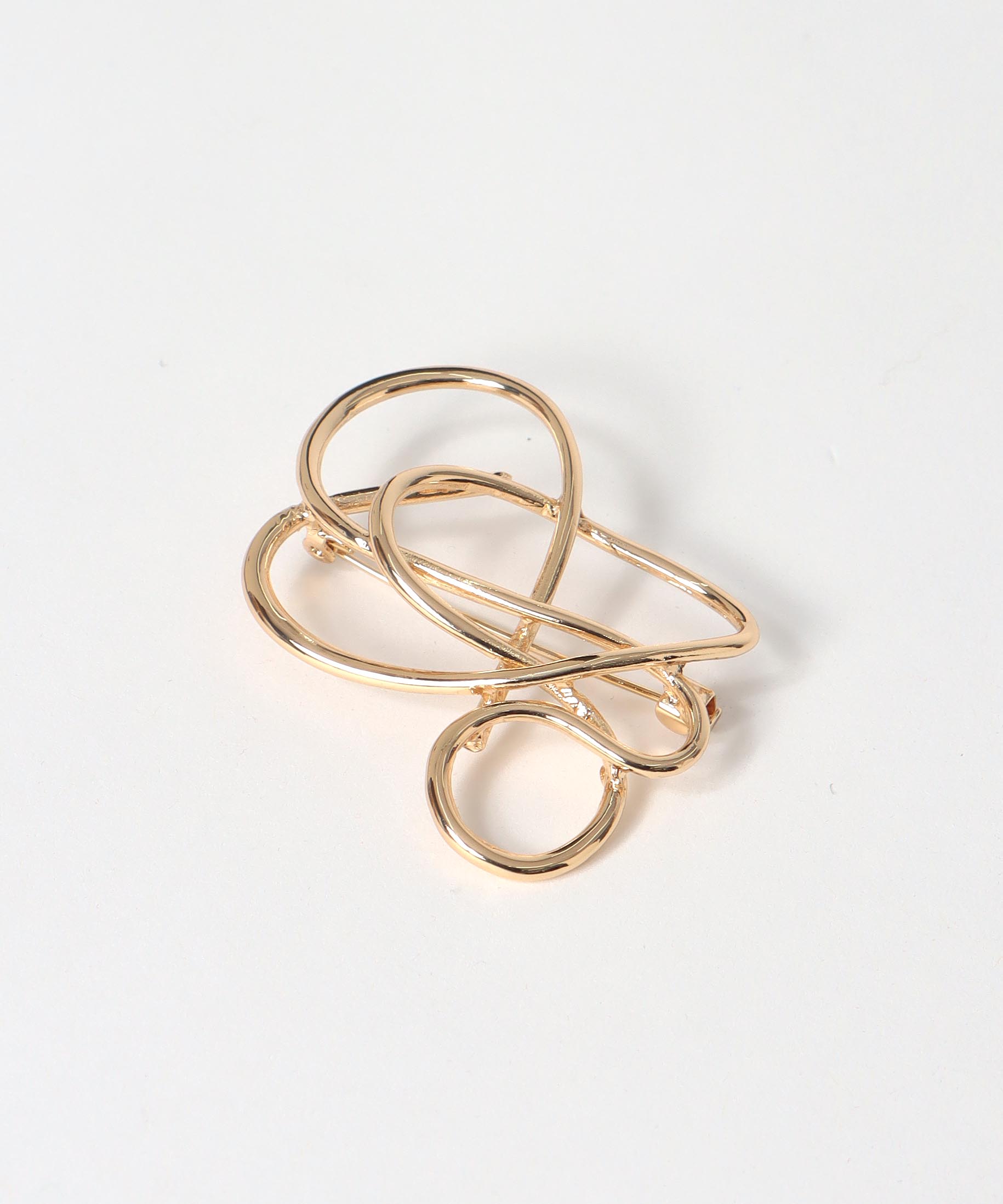 ニュアンスメタルブローチ