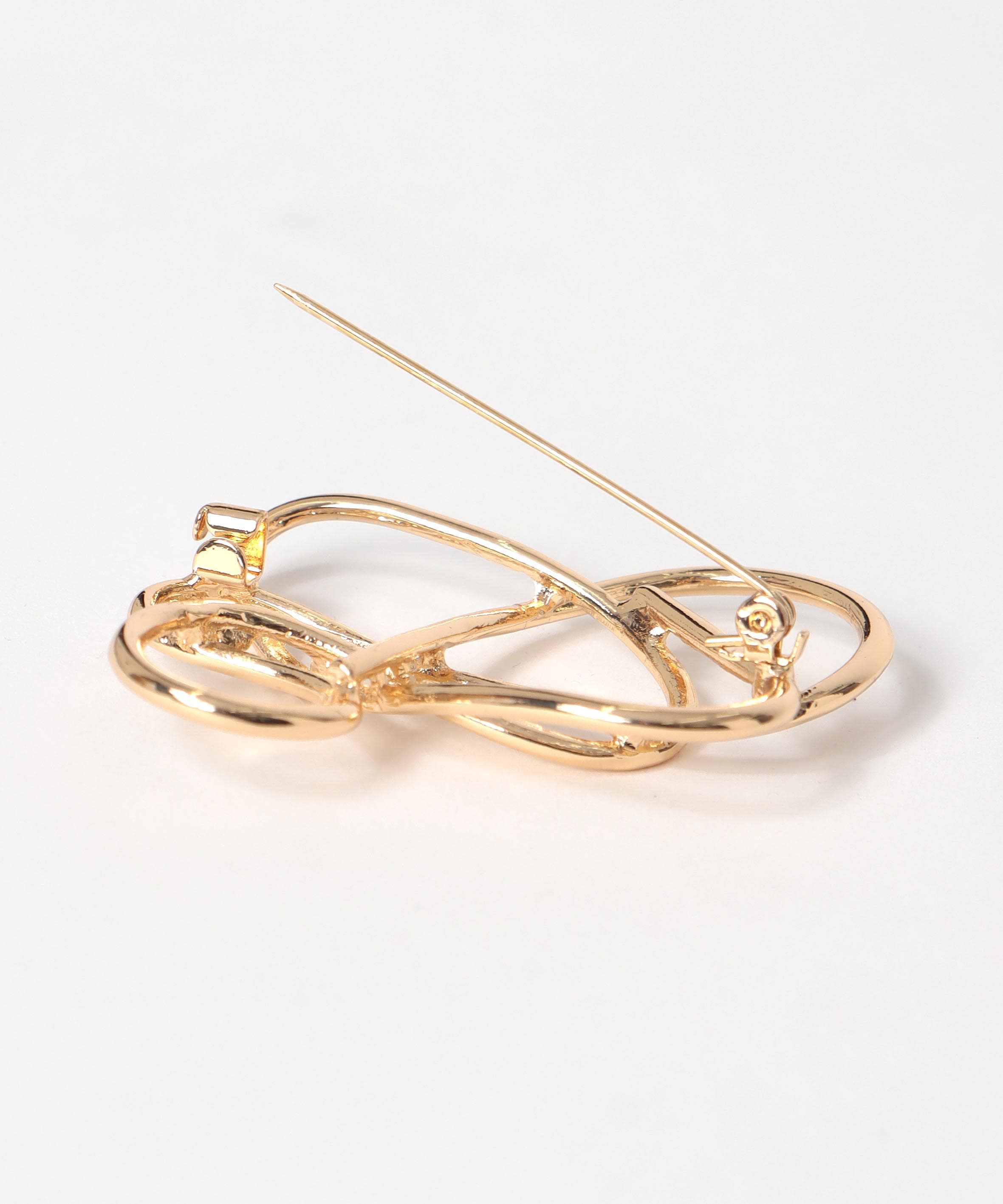 ニュアンスメタルブローチ