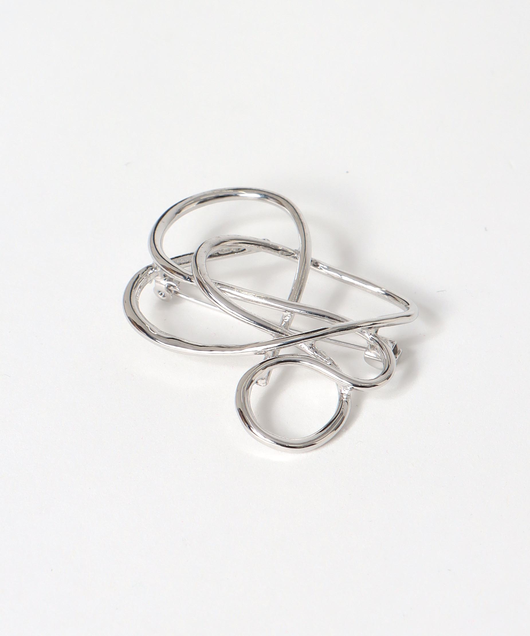 ニュアンスメタルブローチ