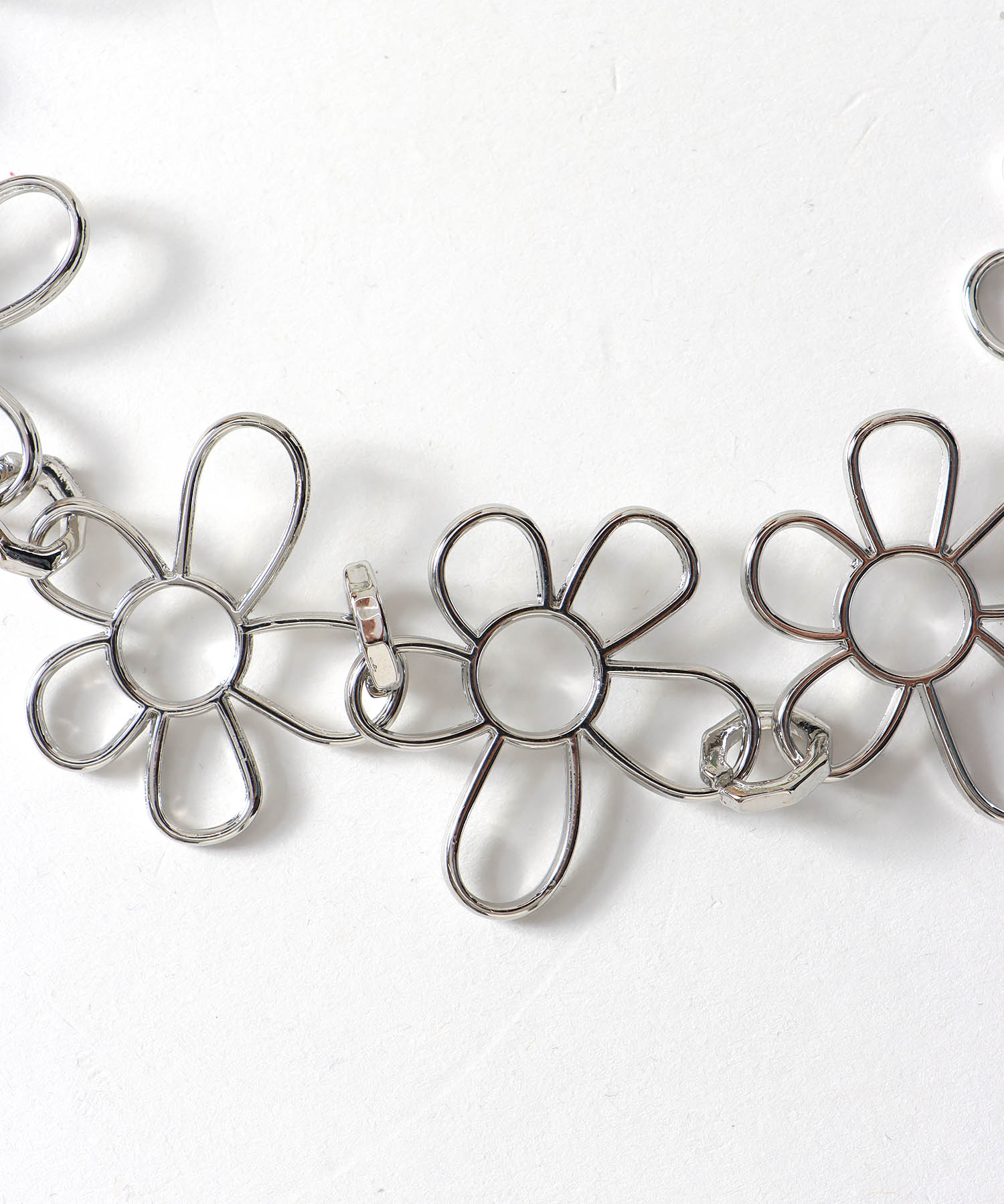 フラワーフレームネックレス