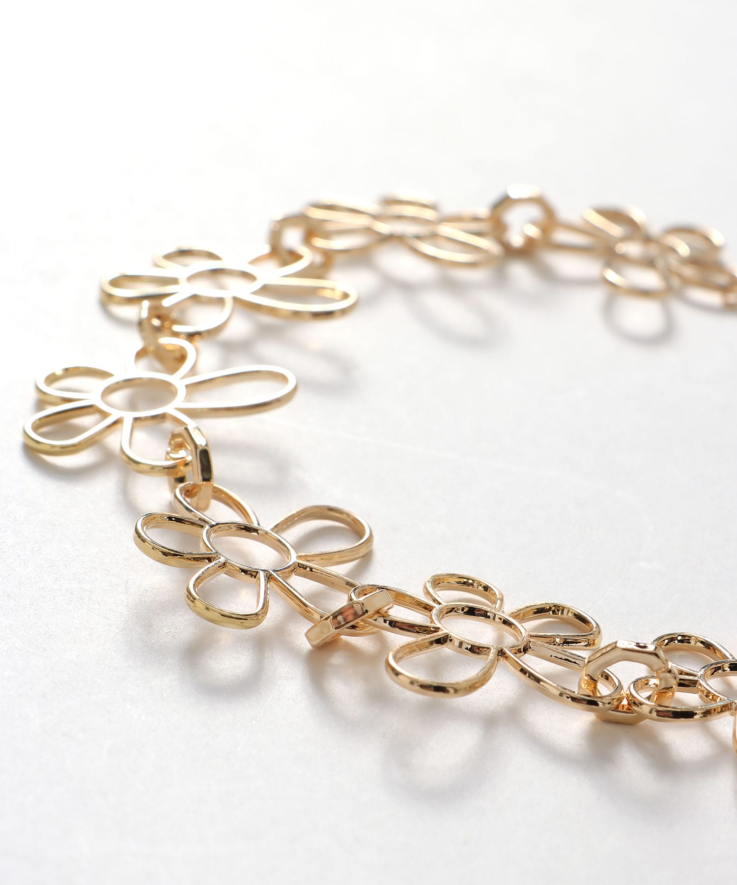 フラワーフレームネックレス