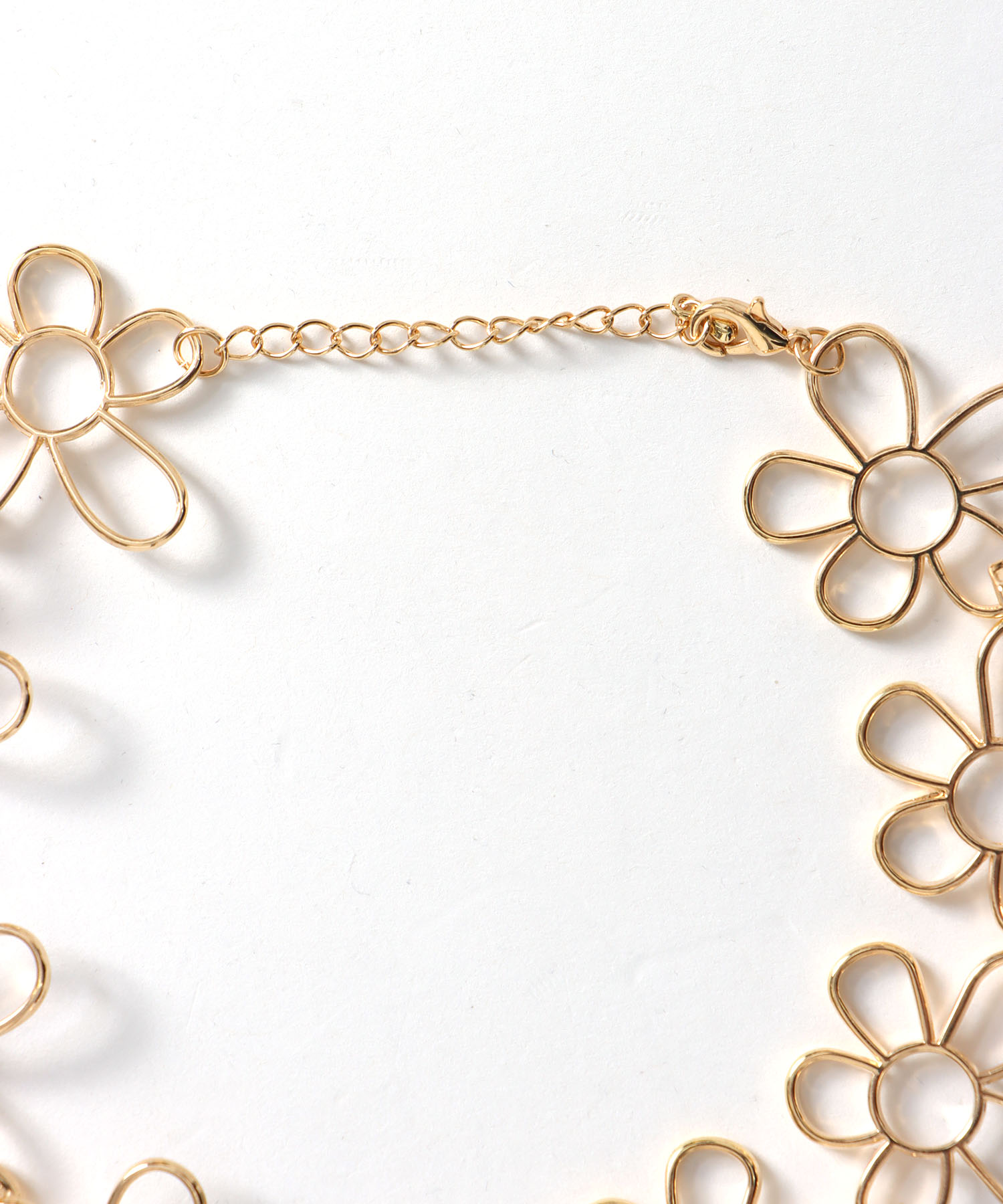 フラワーフレームネックレス