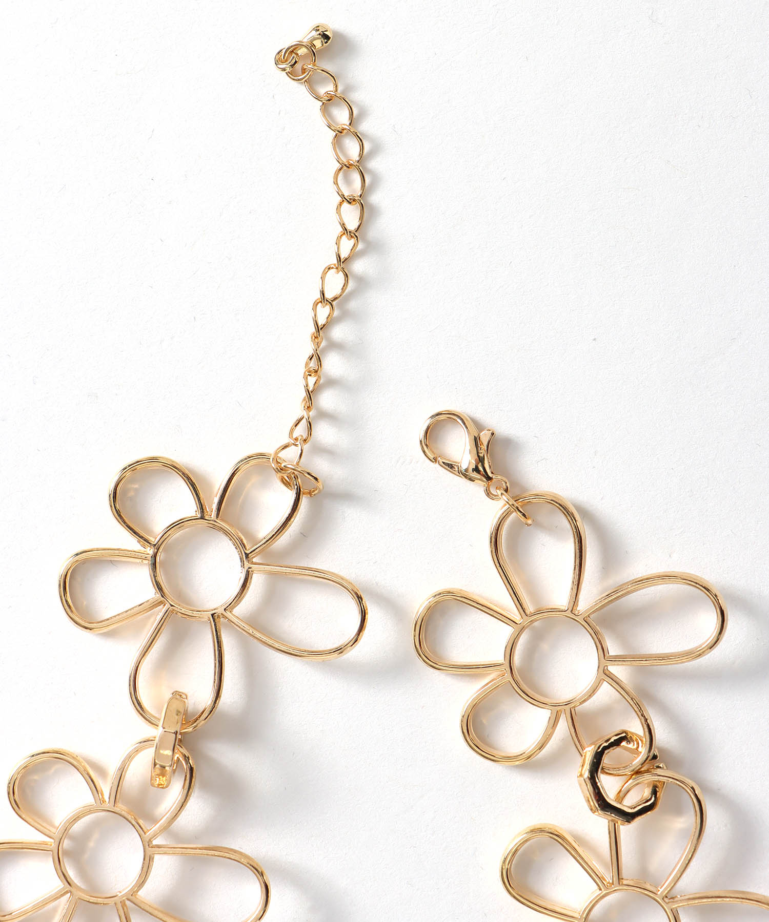 フラワーフレームネックレス