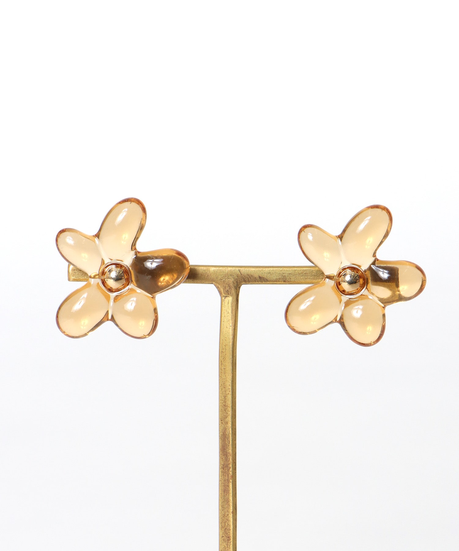 アクリルフラワーピアス