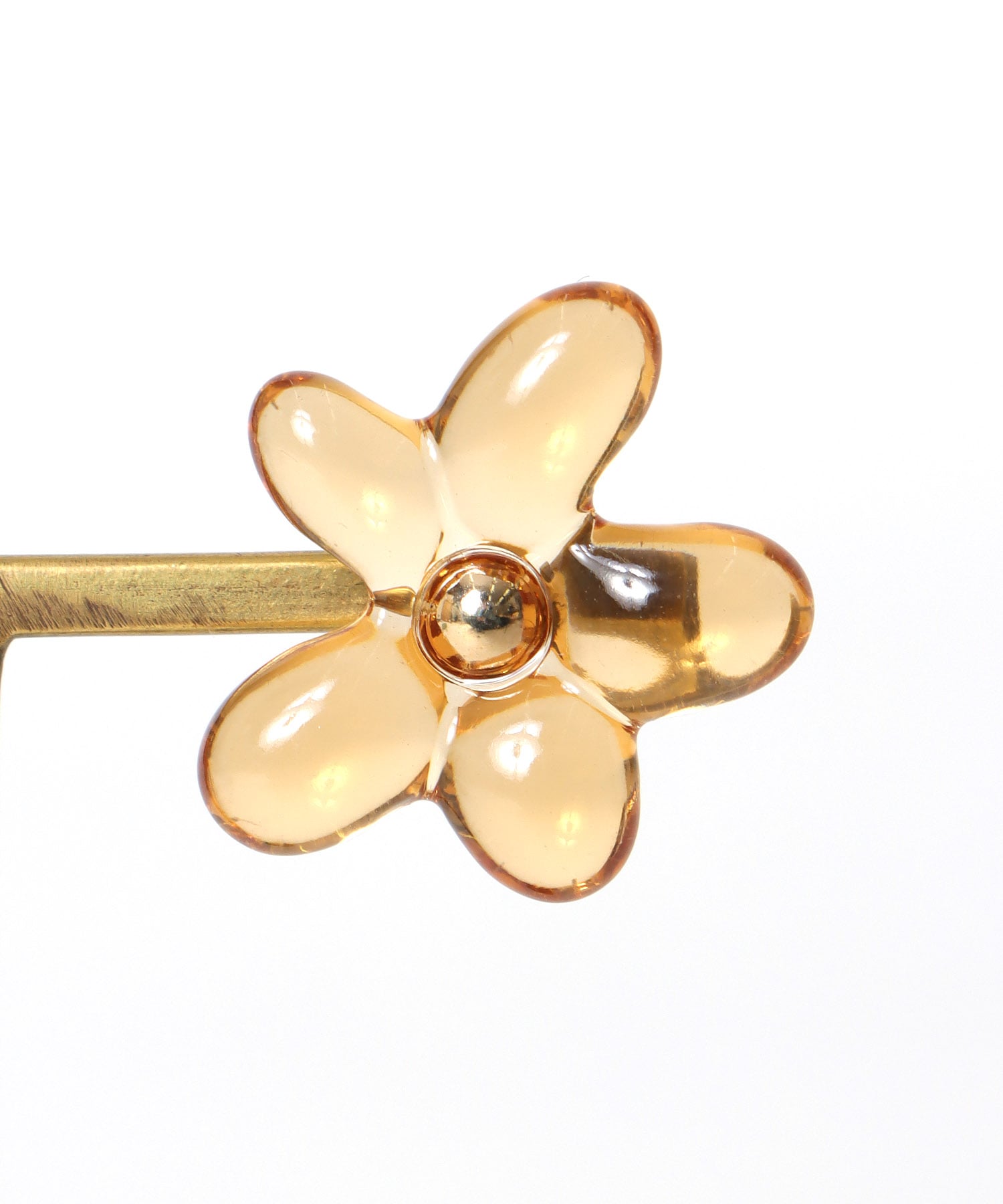 アクリルフラワーピアス