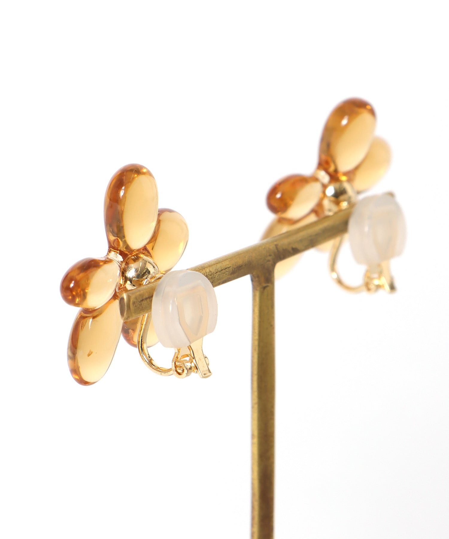 アクリルフラワーイヤリング