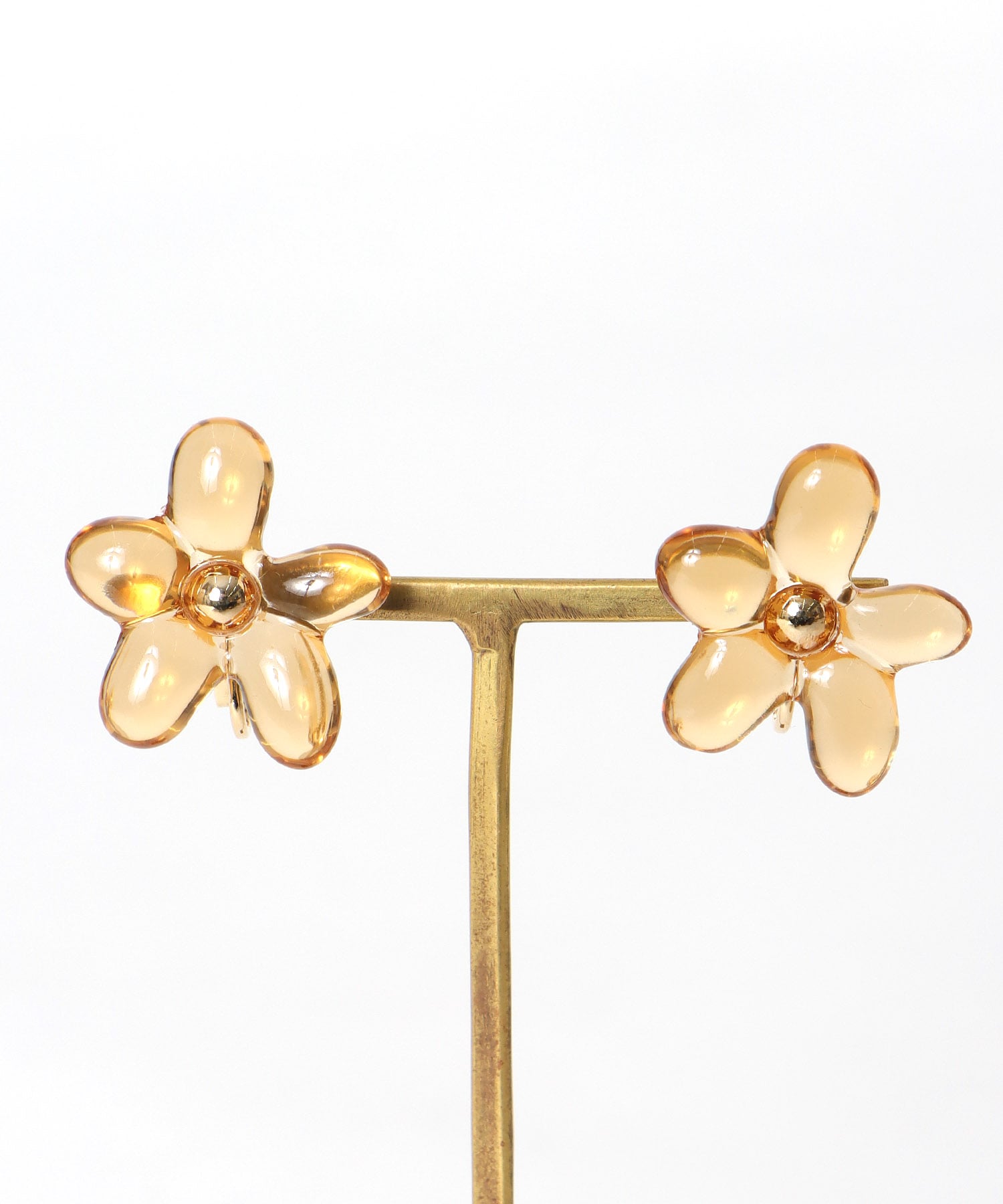 アクリルフラワーイヤリング