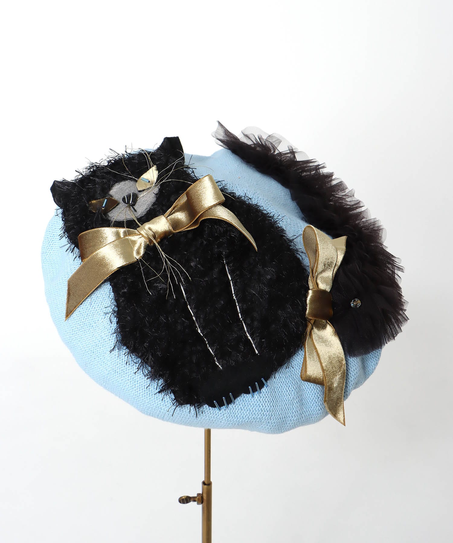 一部店舗WEB限定/  夏毛のシャムNECOベレー帽