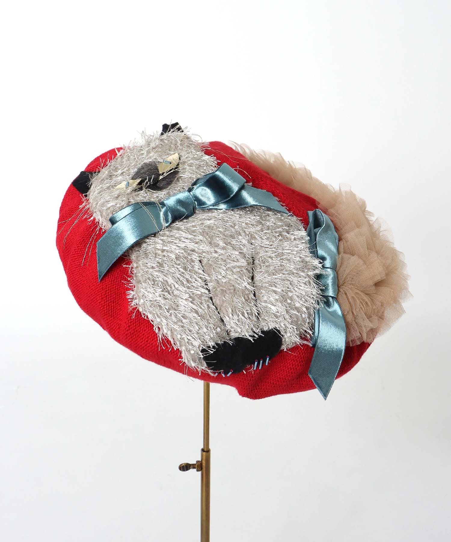 一部店舗WEB限定/  夏毛のシャムNECOベレー帽