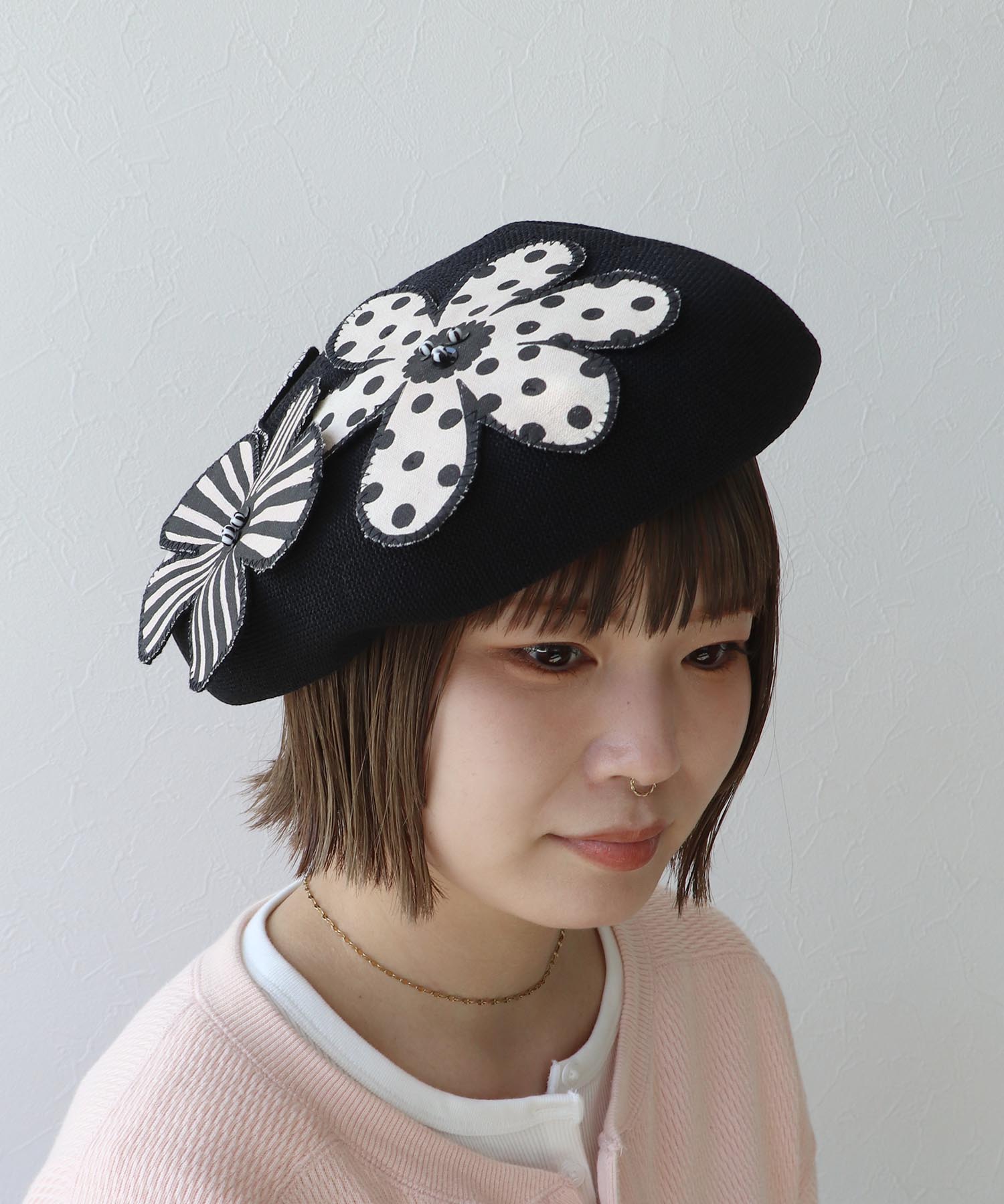 WEB・一部店舗限定販売/ フラワーサーモベレー帽