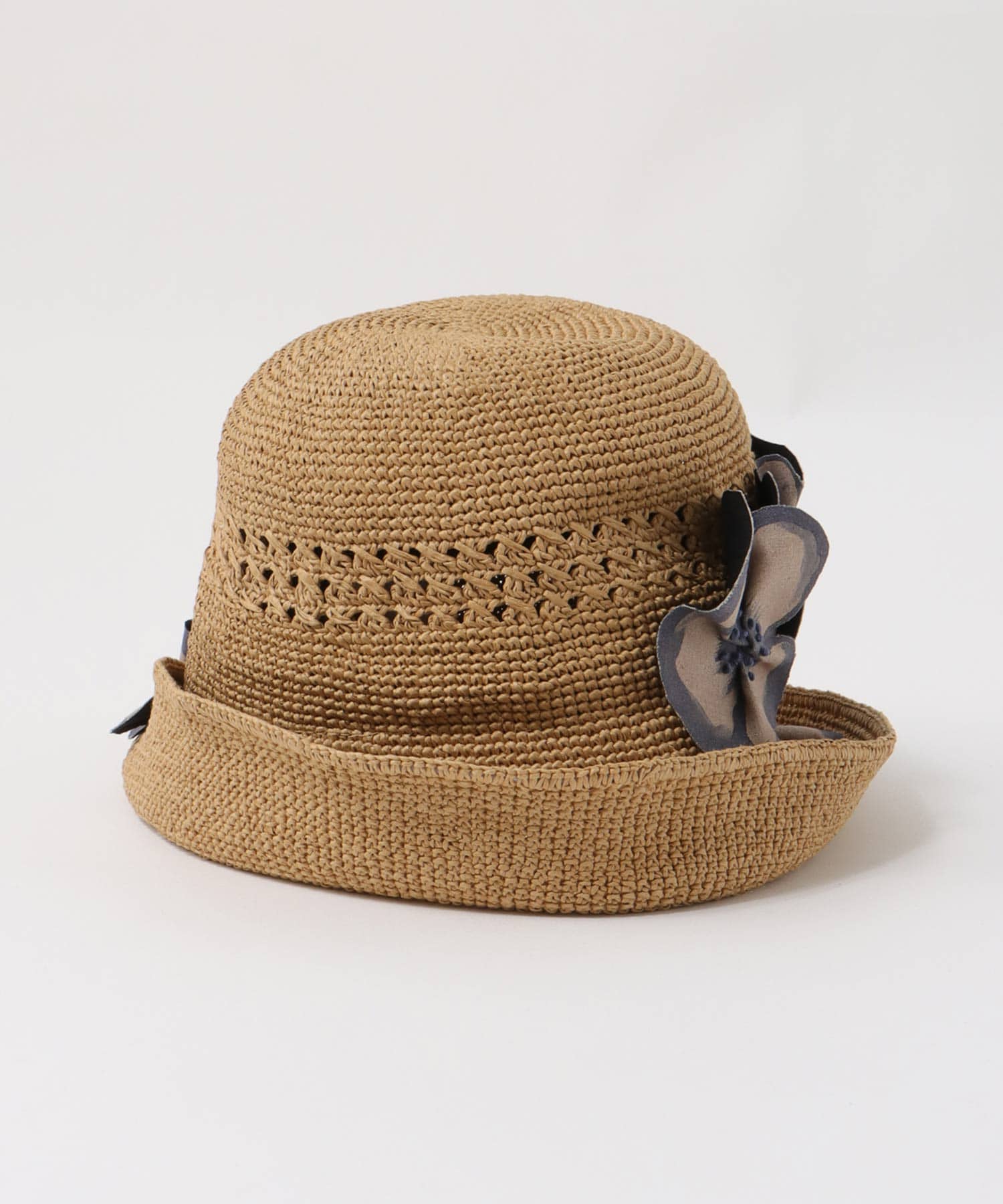 【Barairo no boushi】 パンジー細編みクロシェ