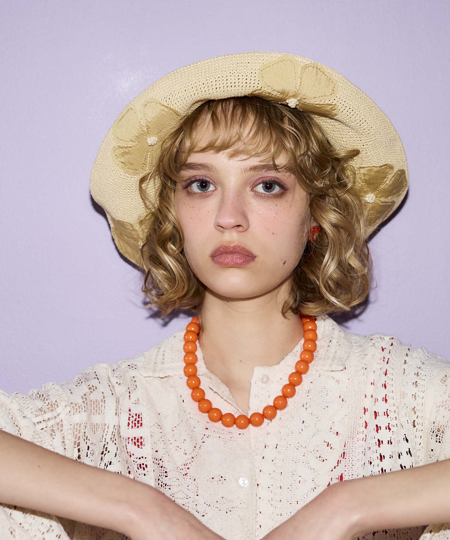 【Barairo no boushi】 パッチフラワークロシェ