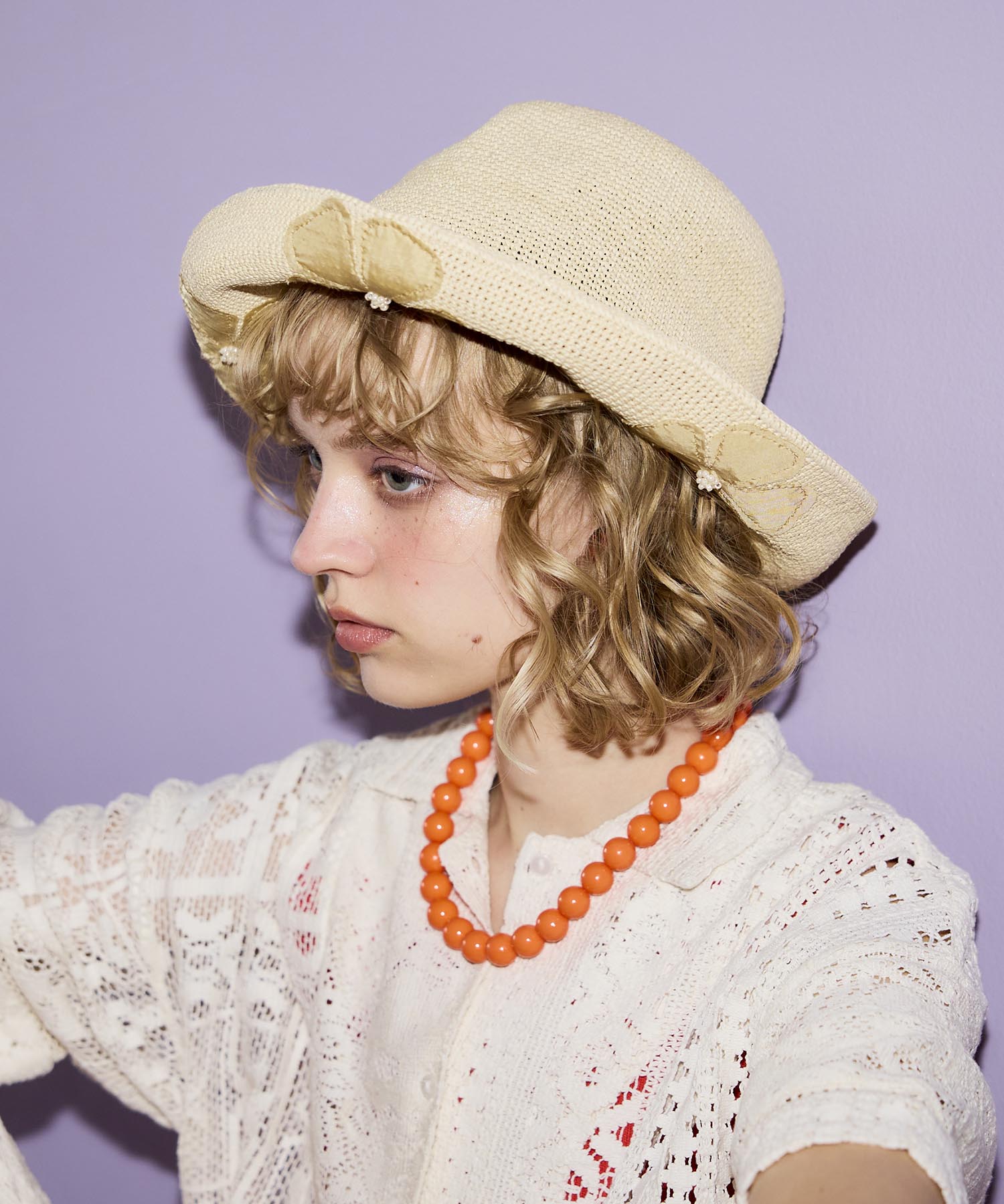 【Barairo no boushi】 パッチフラワークロシェ