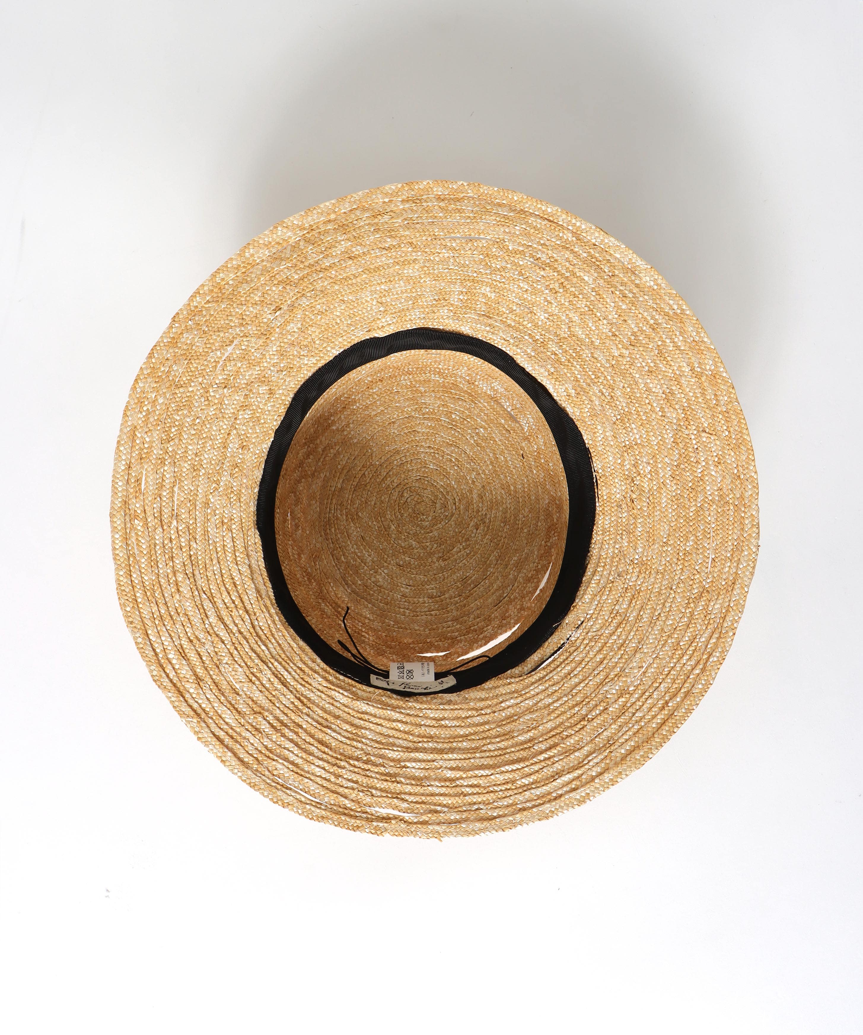 【Barairo no boushi】 細麦カゴ飾りブレードハット