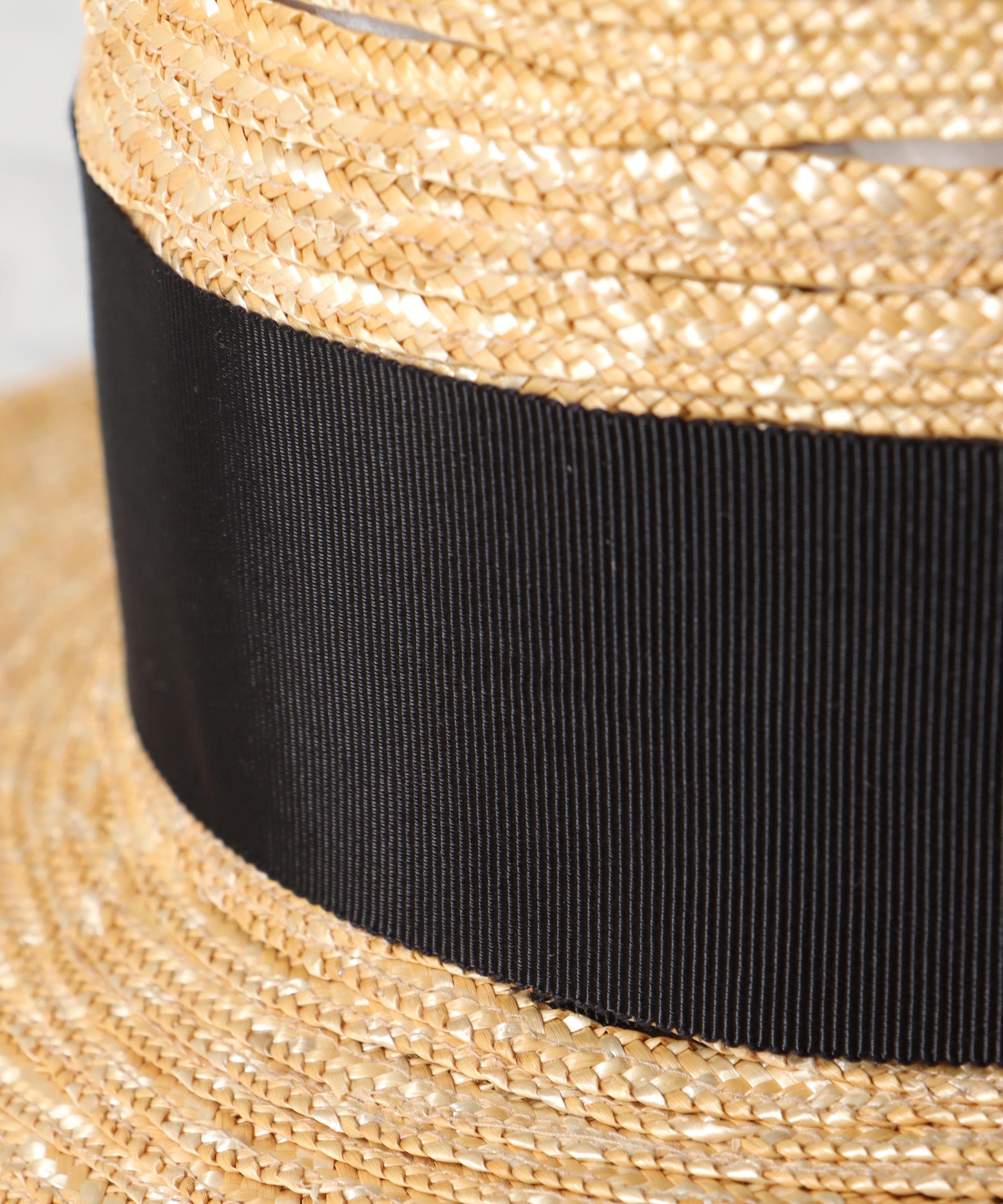 【Barairo no boushi】 細麦カゴ飾りブレードハット