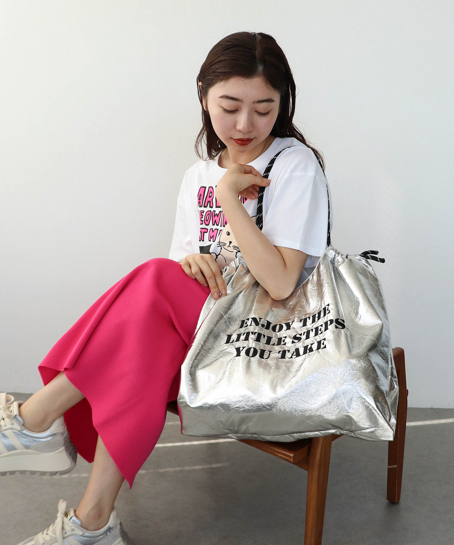 ロゴ刺繍マーケットバッグ(別注)