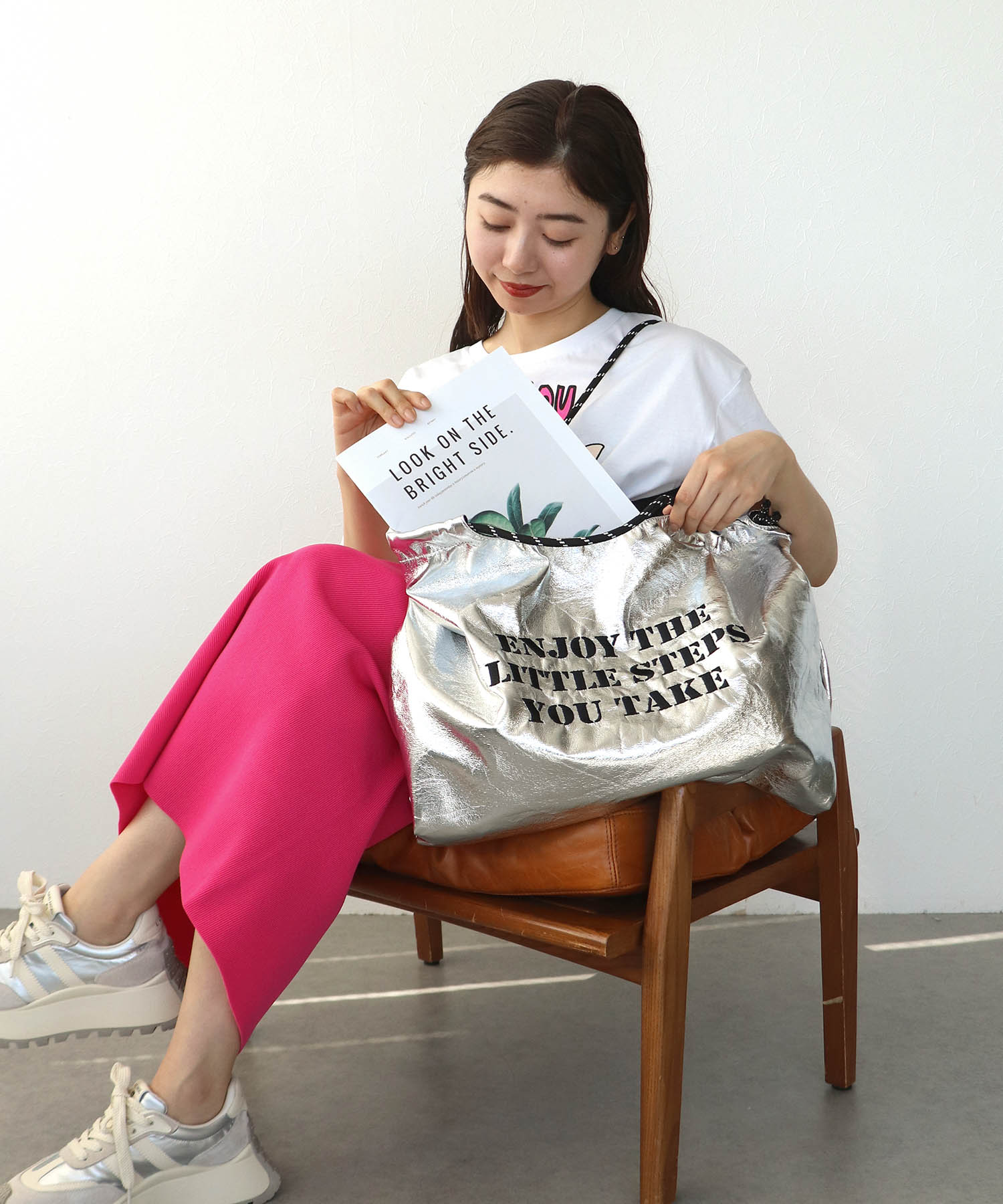 ロゴ刺繍マーケットバッグ(別注)