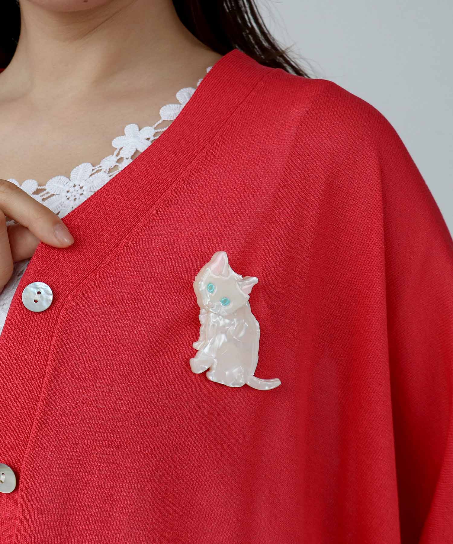 キャットブローチ