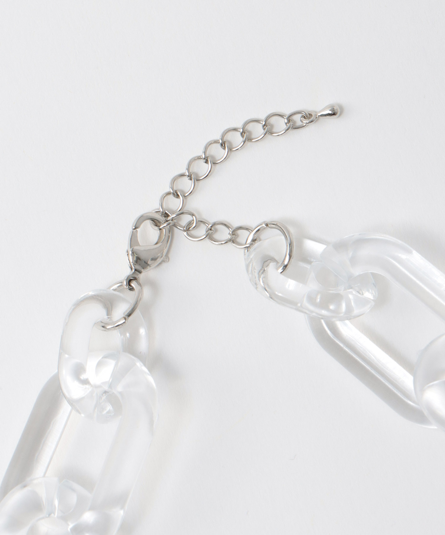 クリアアクリルチェーンネックレス