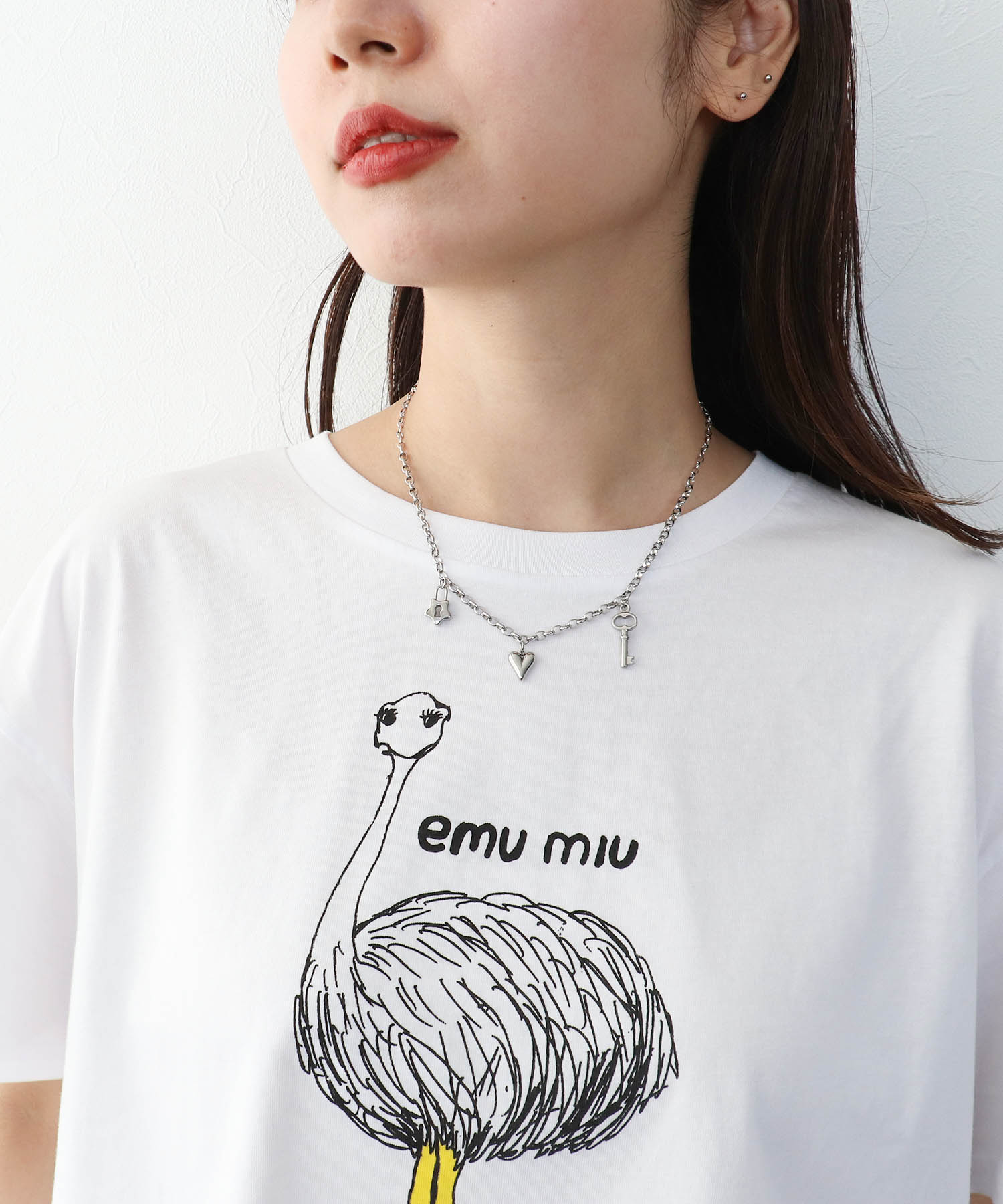 マルチパーツステンレスネックレス