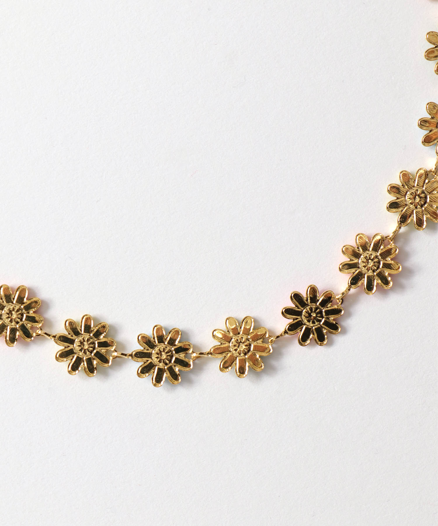 カラフルフラワーネックレス