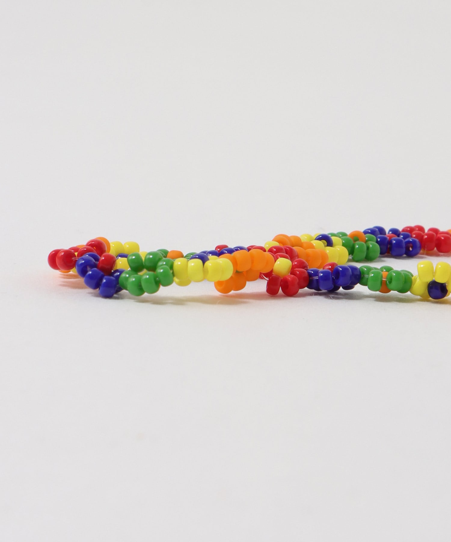 ビーズフラワーネックレス