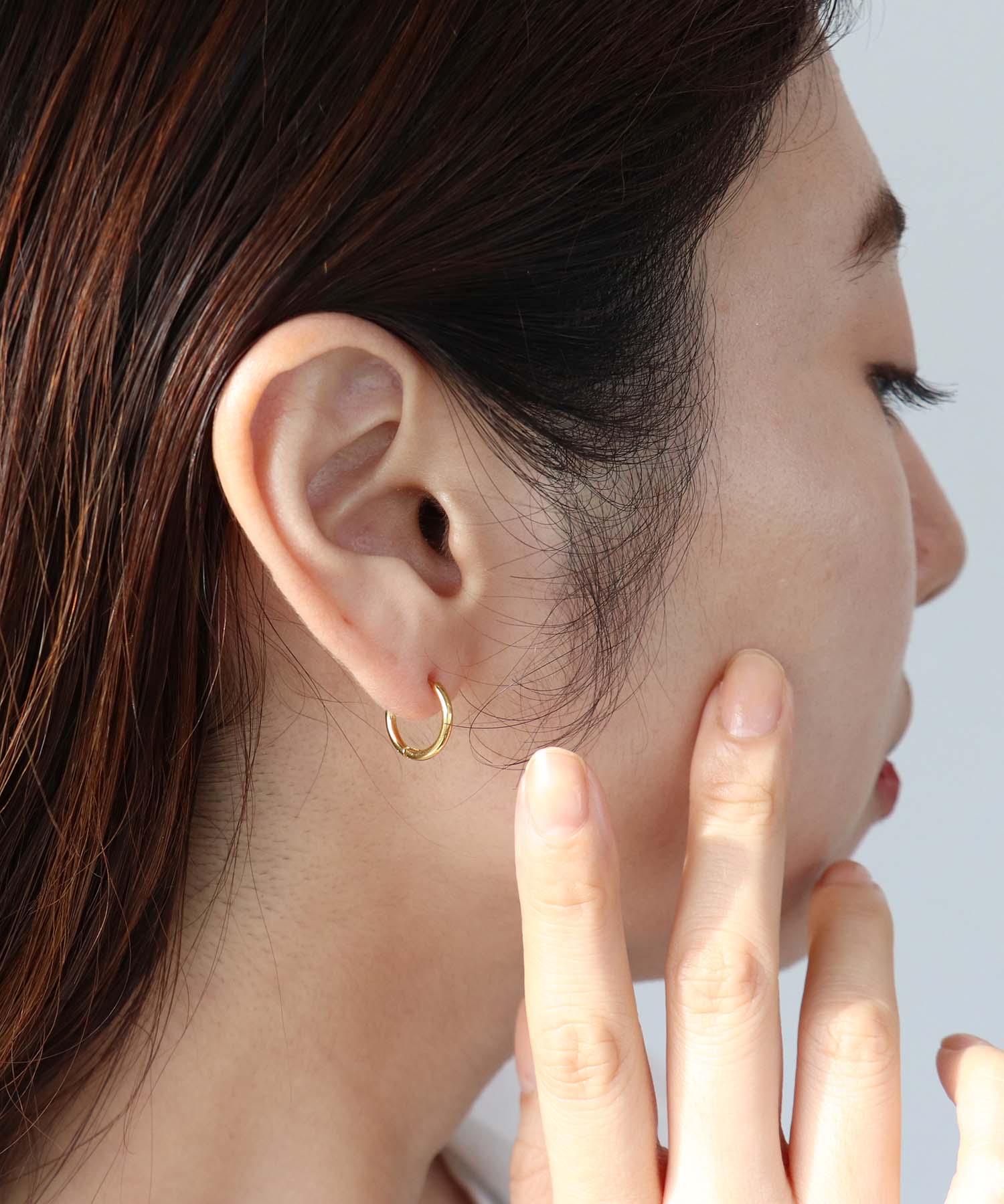 ストーンステンレスワンタッチピアス