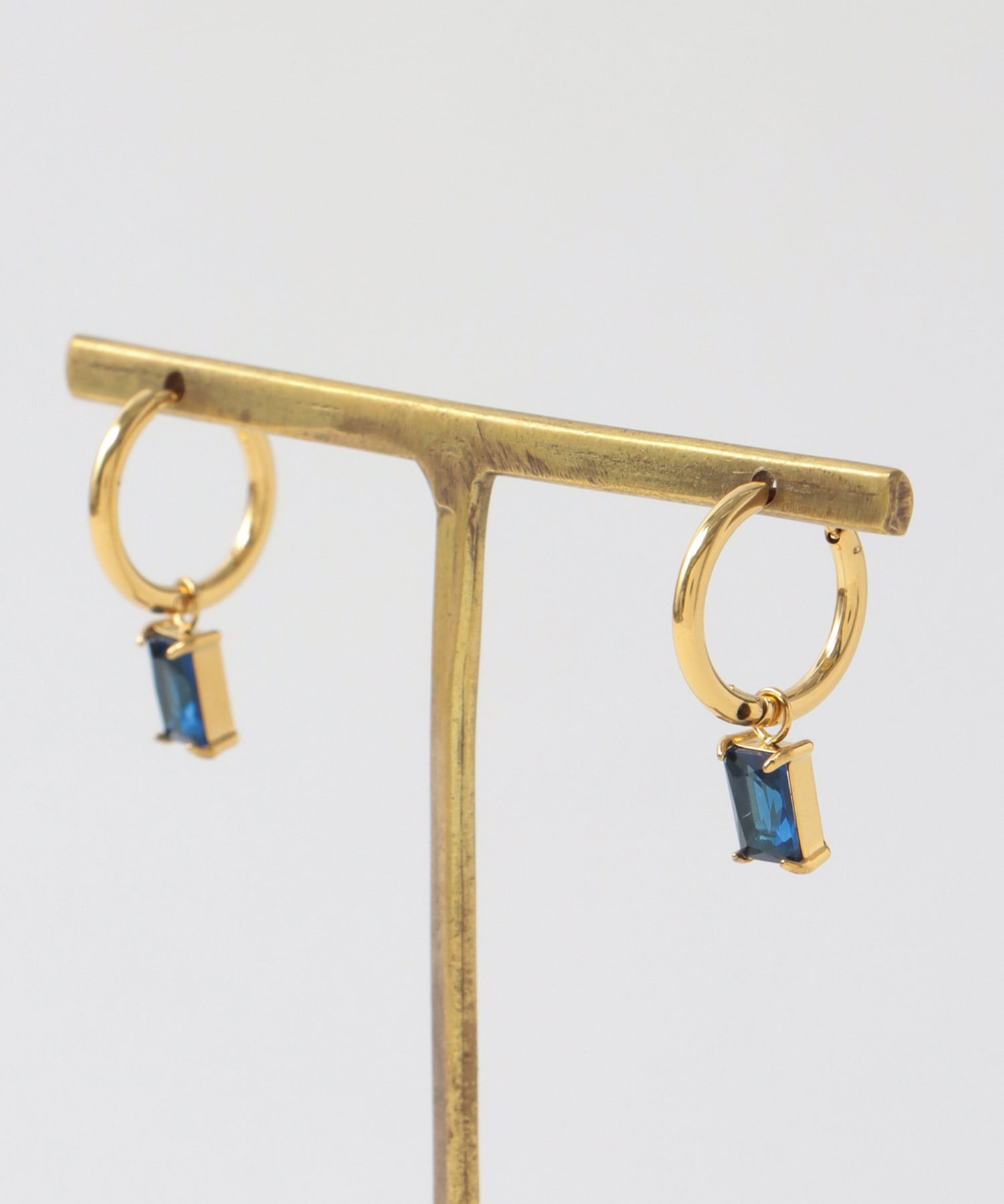 ストーンステンレスワンタッチピアス