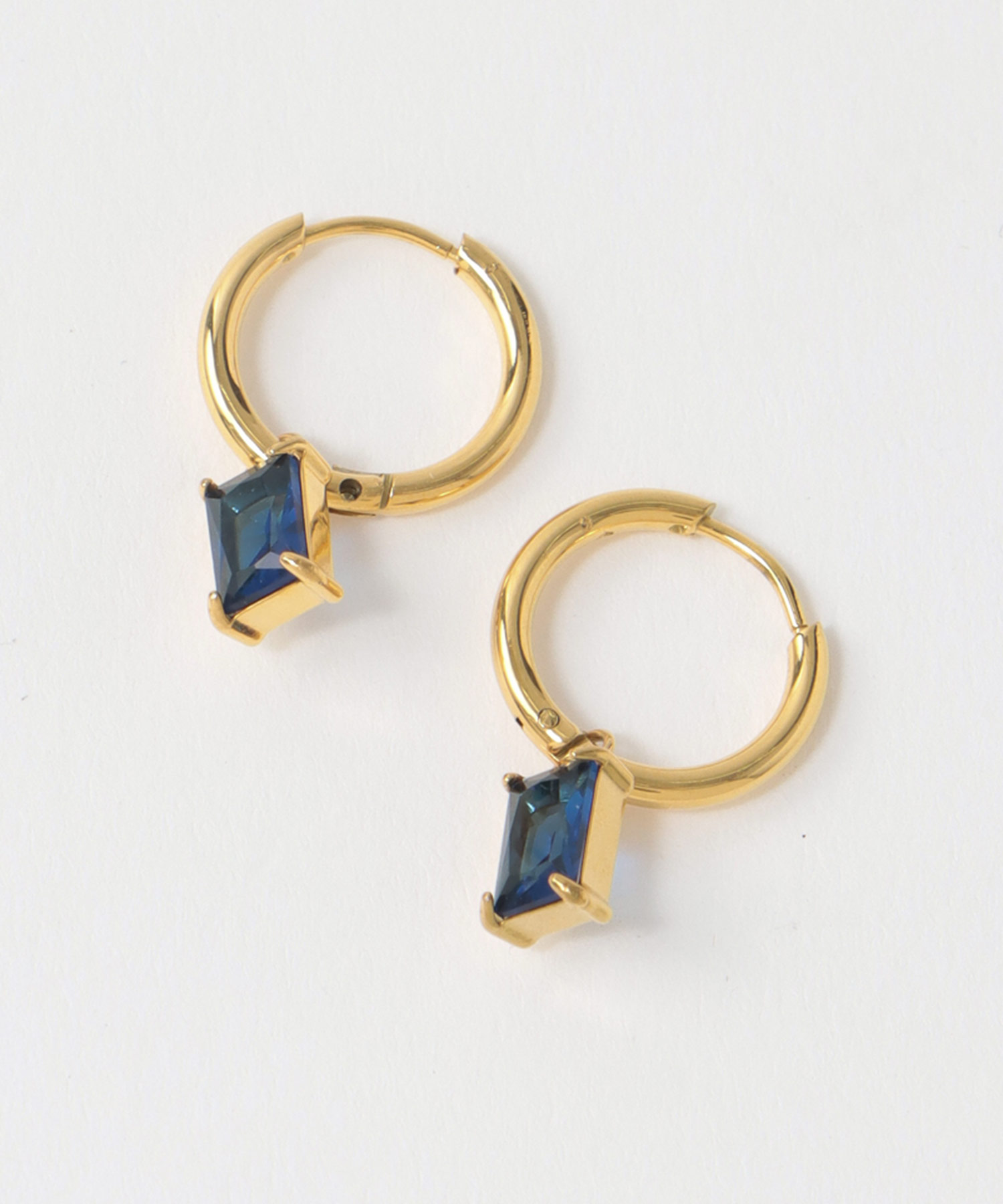 ストーンステンレスワンタッチピアス