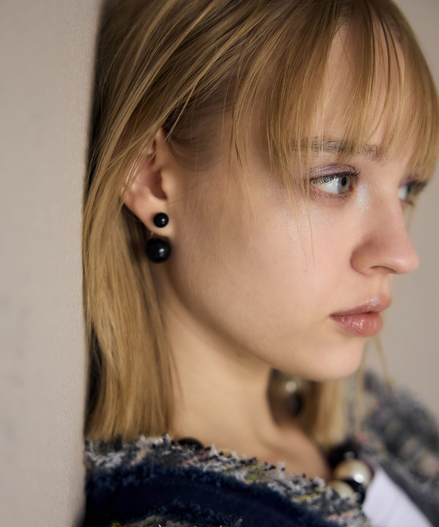 ダブルボールピアス