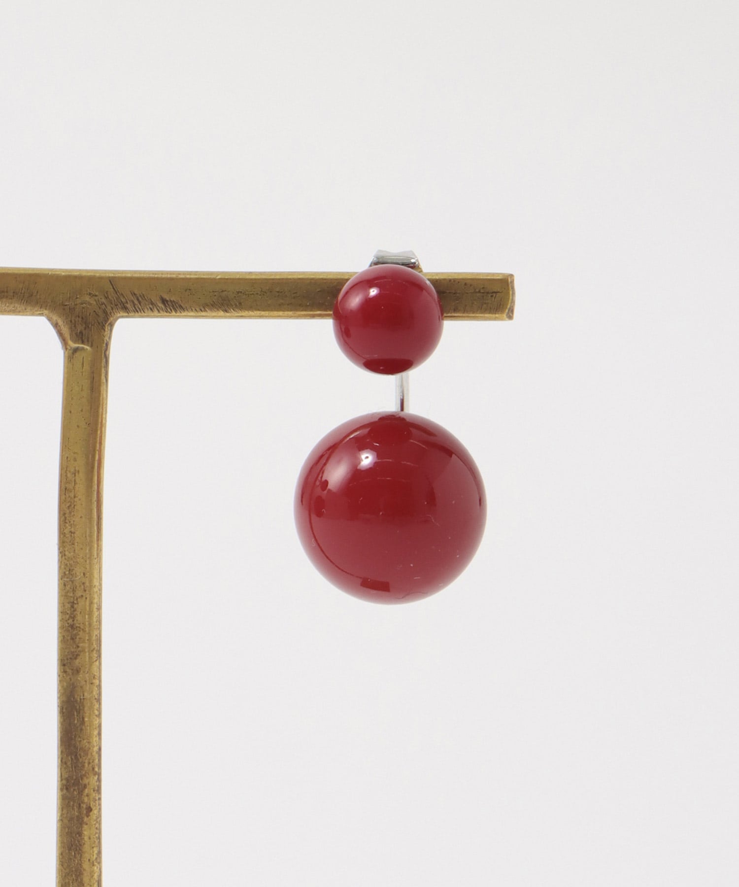 ダブルボールピアス