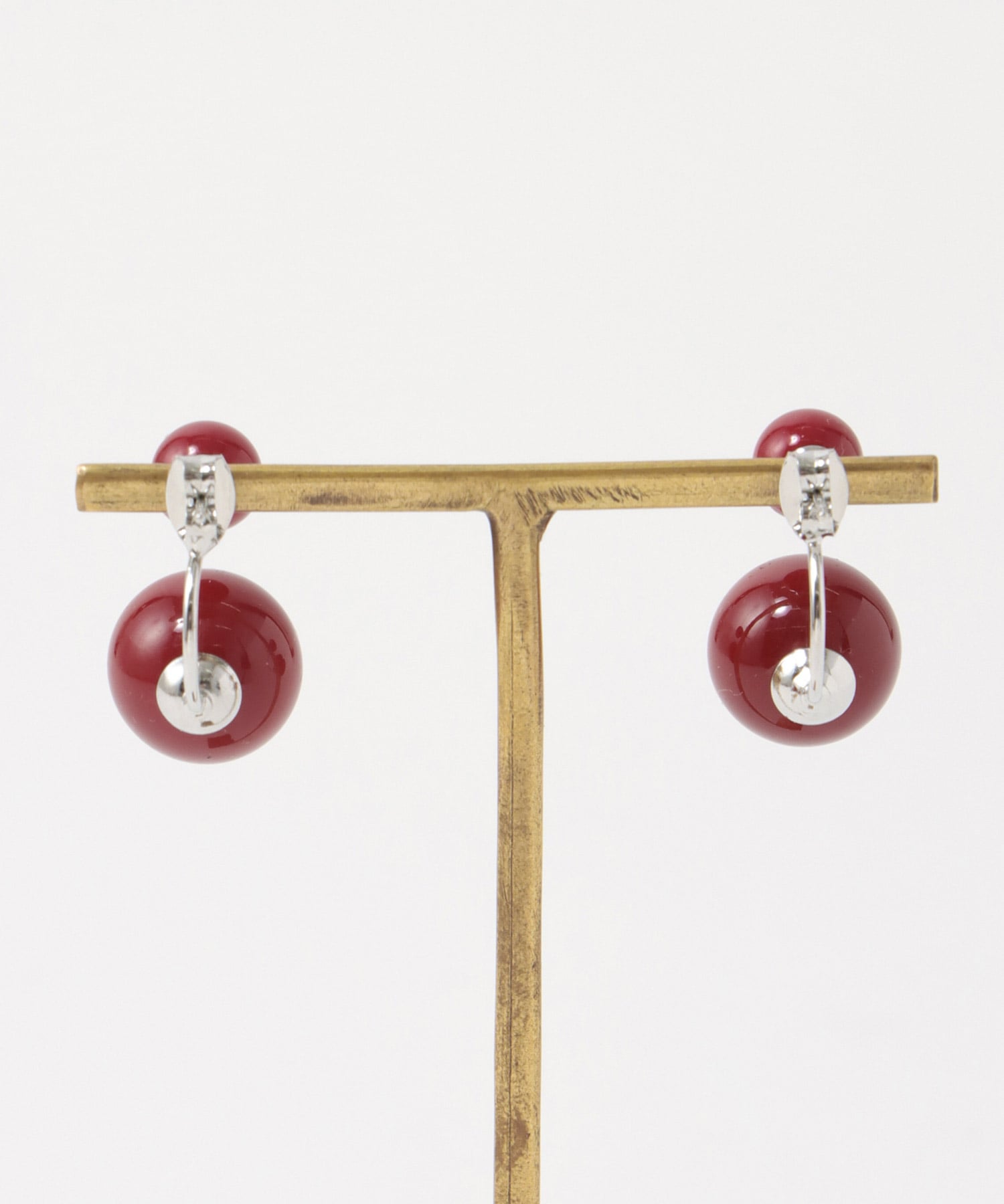 ダブルボールピアス