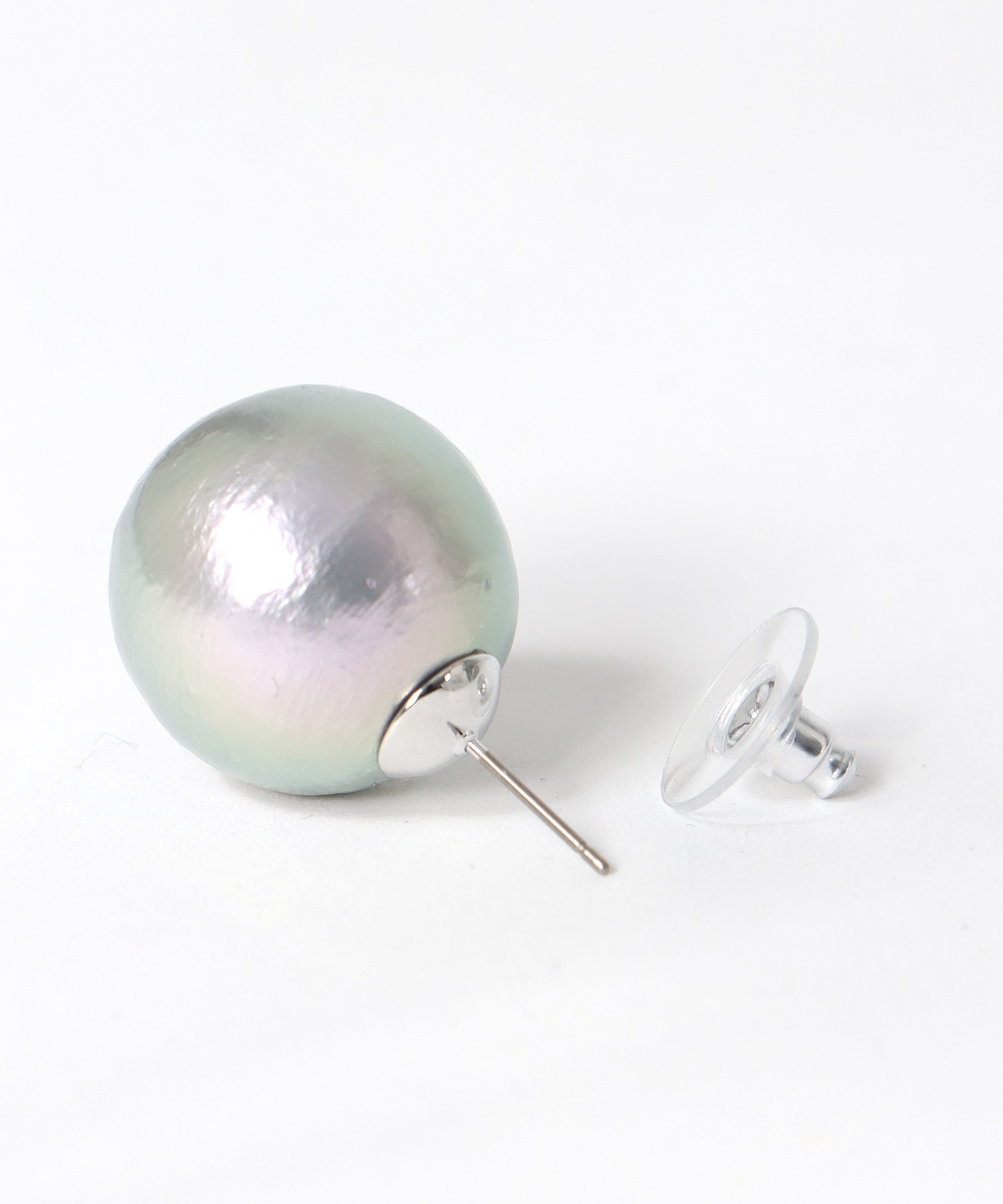 20mmコットンパールピアス