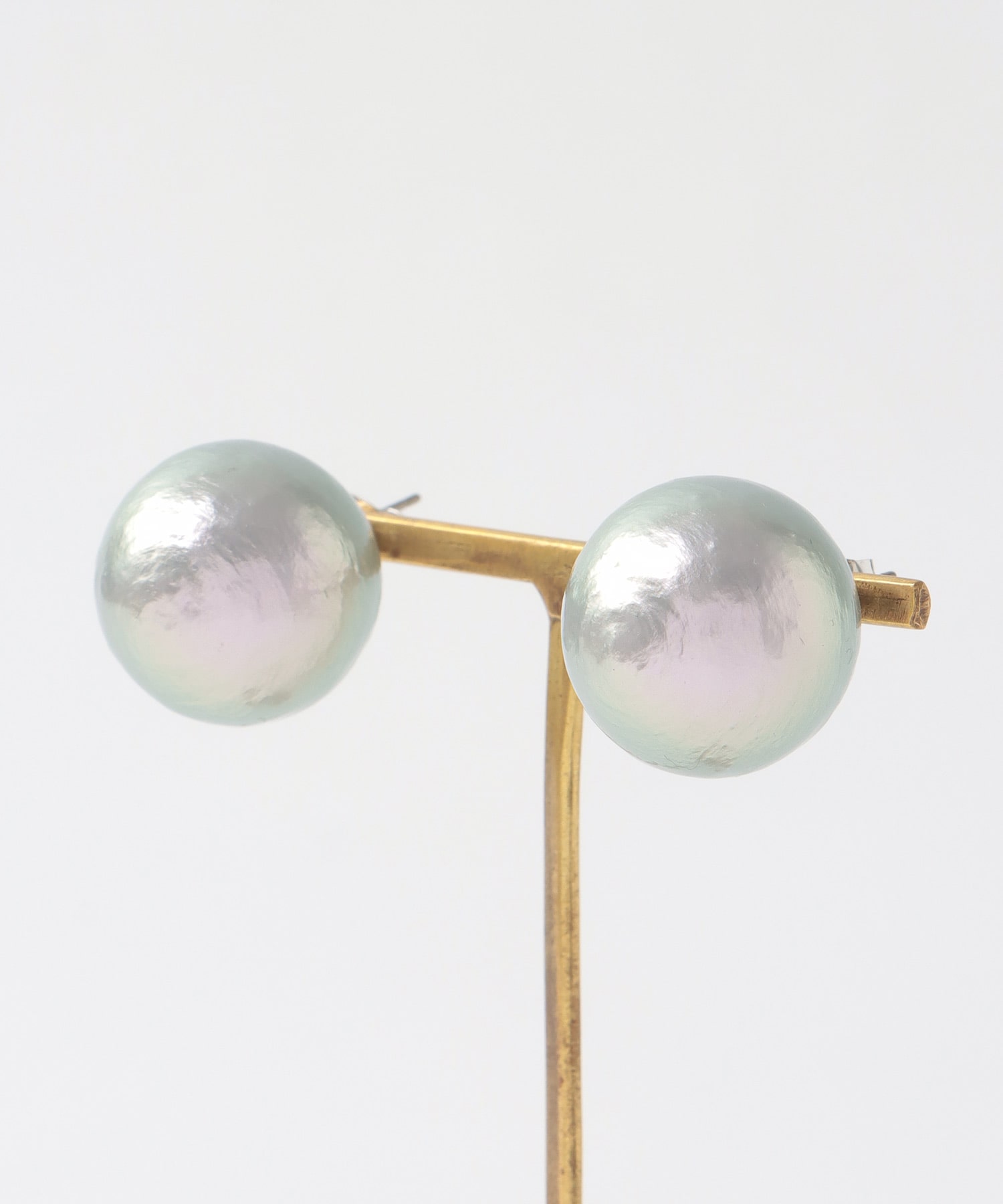 20mmコットンパールピアス