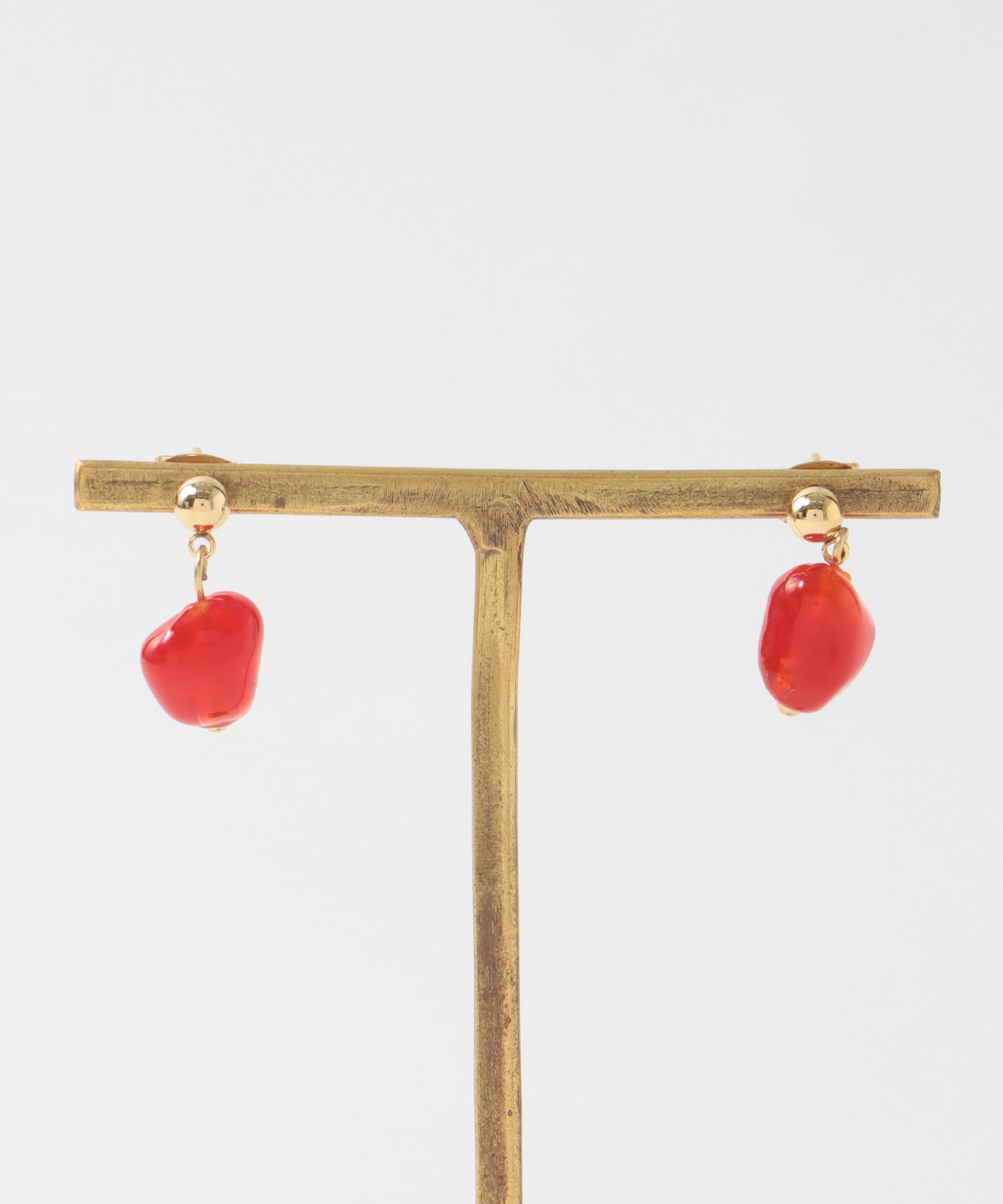 カラーストーンステンレスピアス