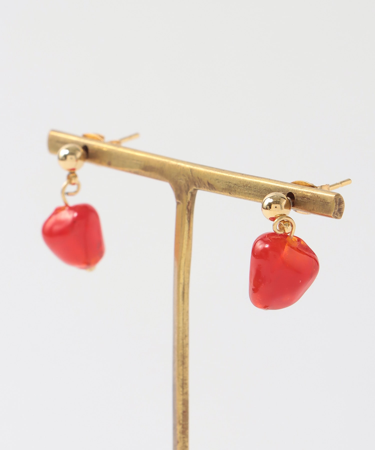 カラーストーンステンレスピアス