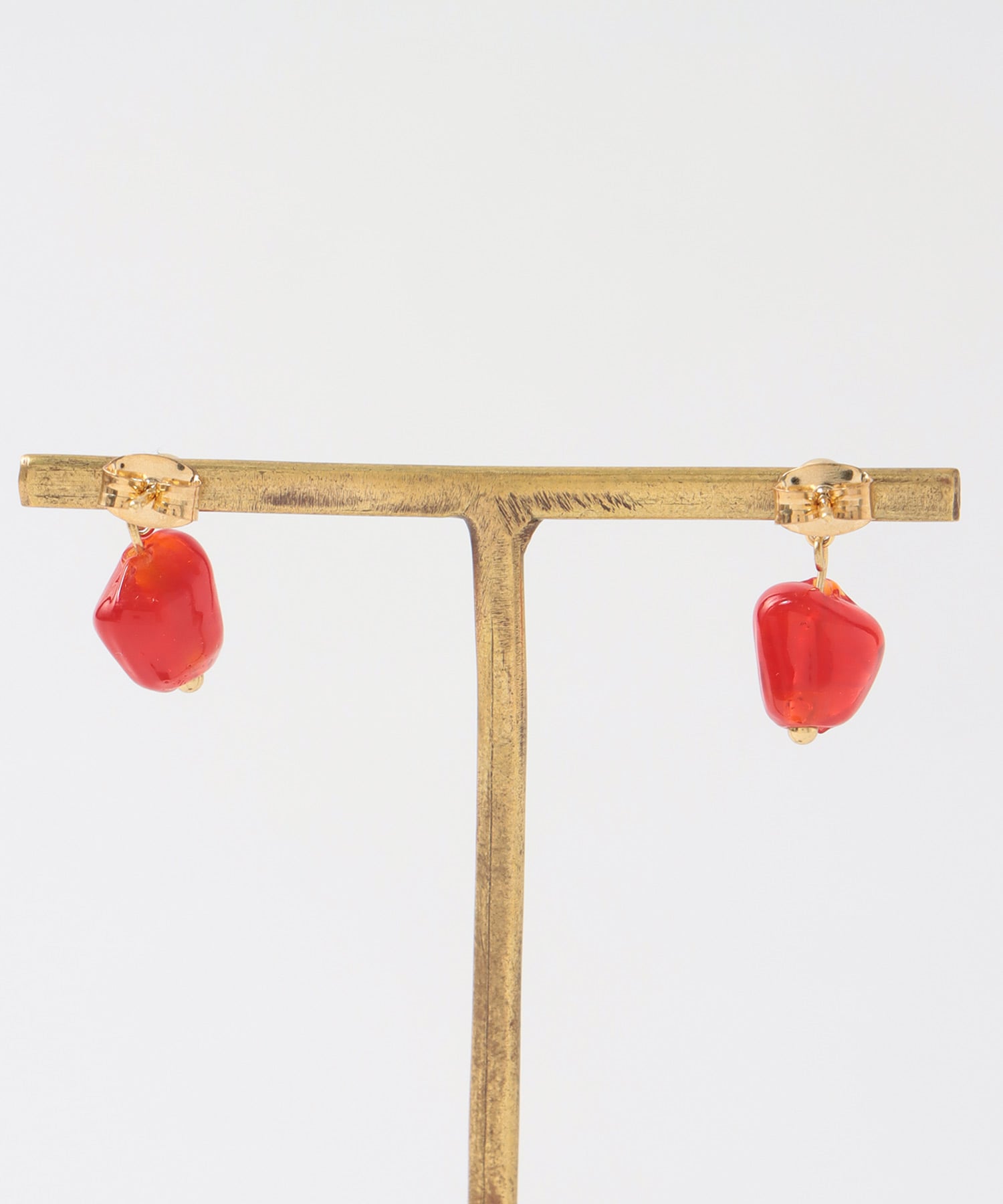 カラーストーンステンレスピアス