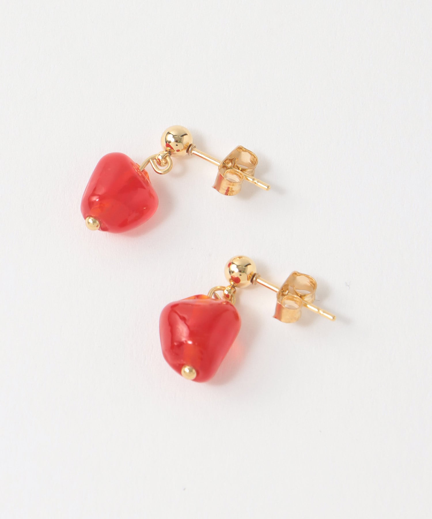 カラーストーンステンレスピアス