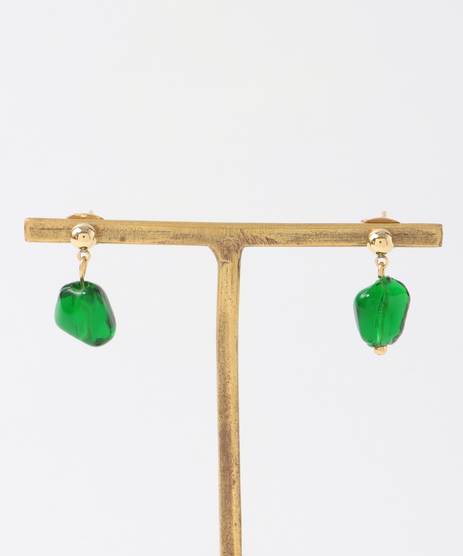 カラーストーンステンレスピアス