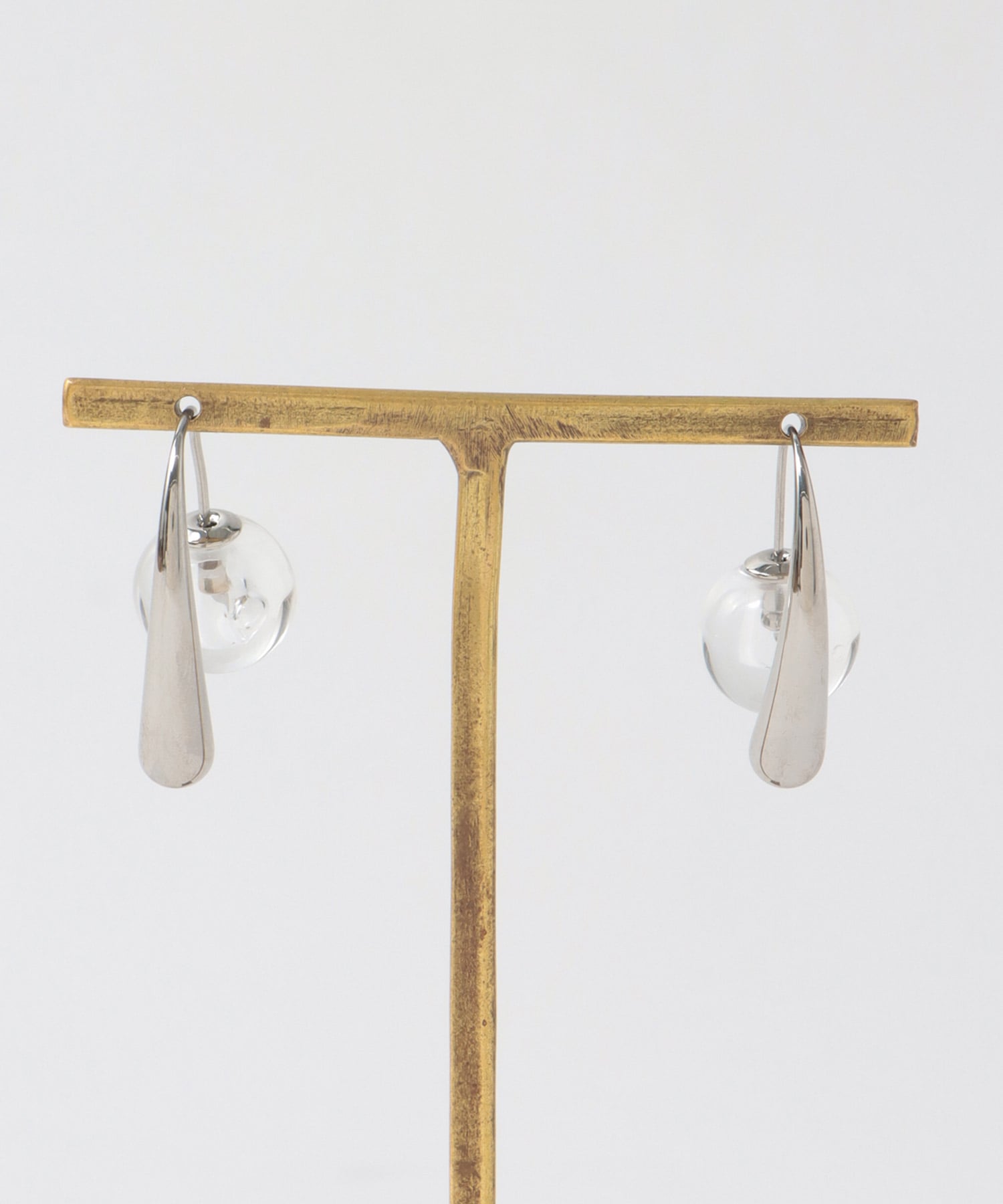 クリアボールキャッチステンレスピアス