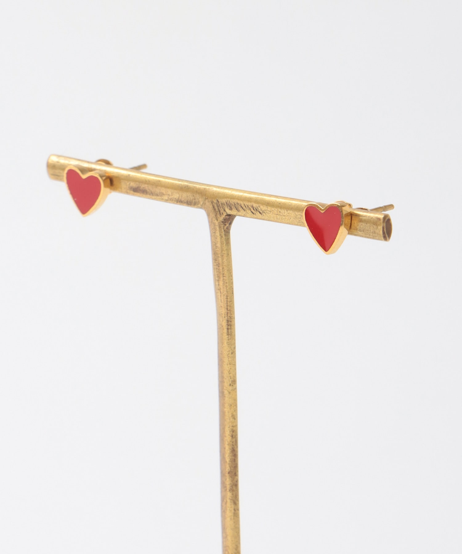 カラーミニハートステンレスピアス