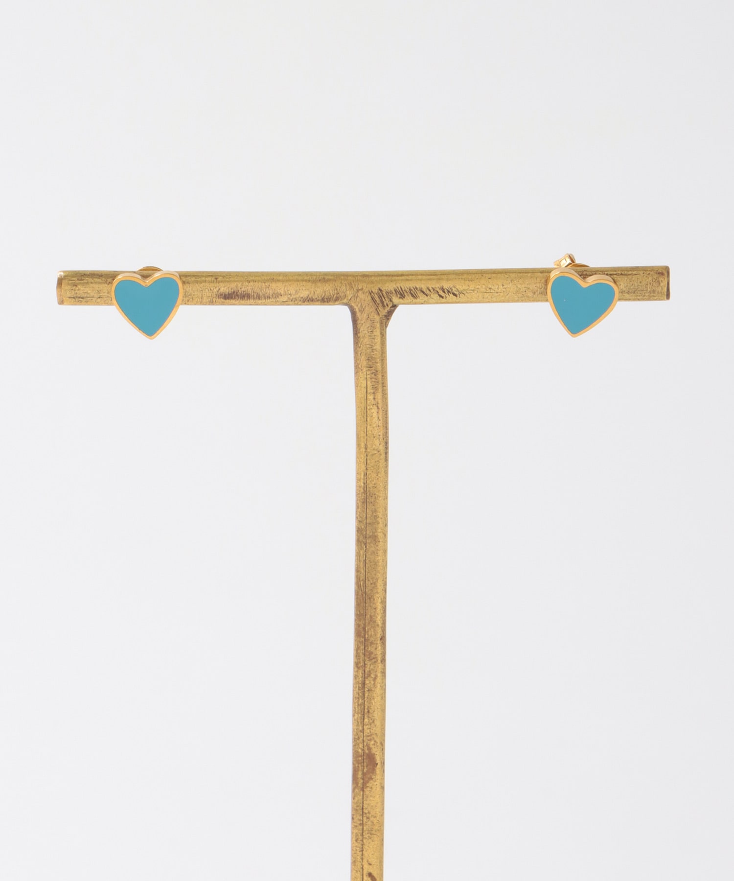 カラーミニハートステンレスピアス