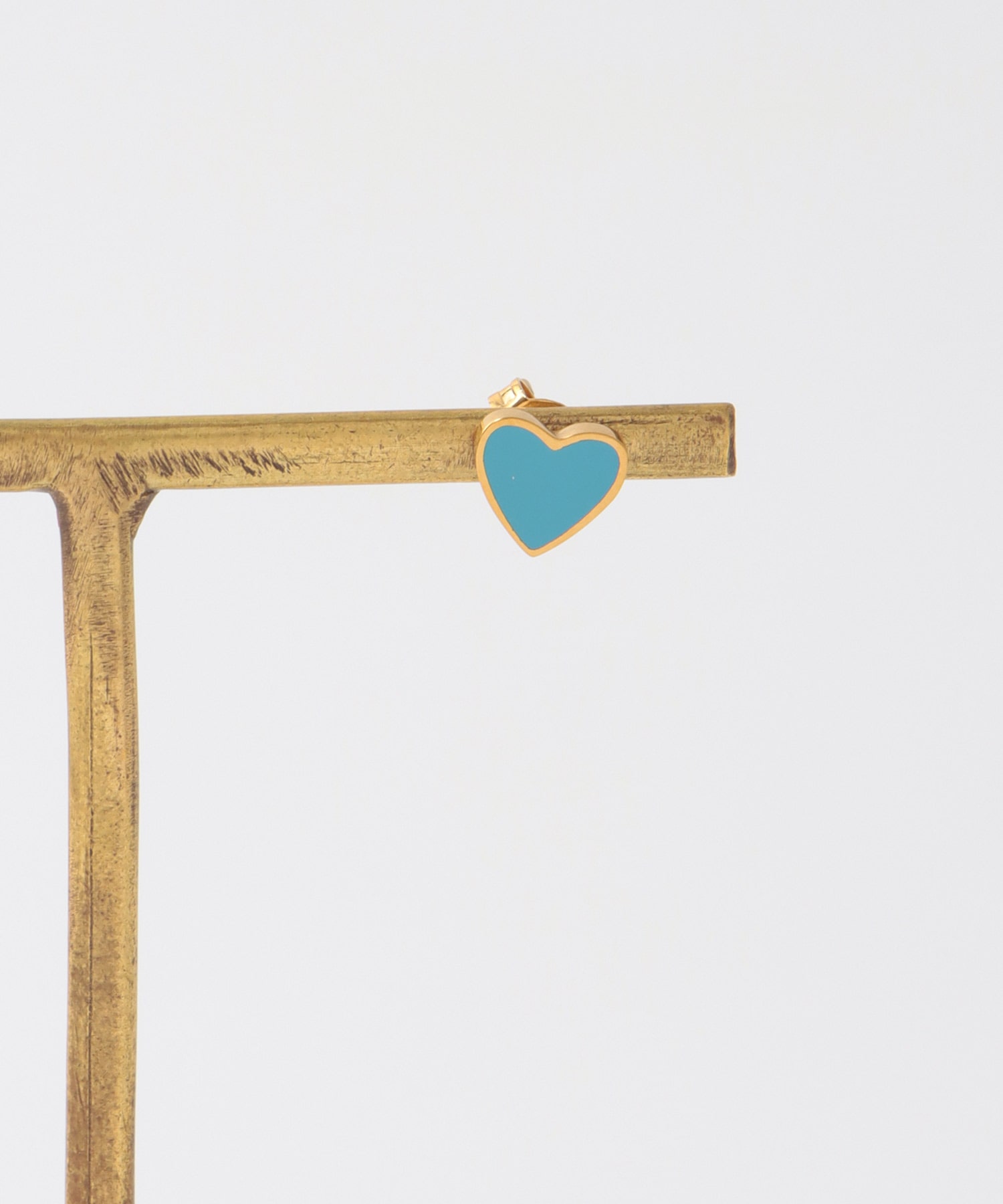 カラーミニハートステンレスピアス