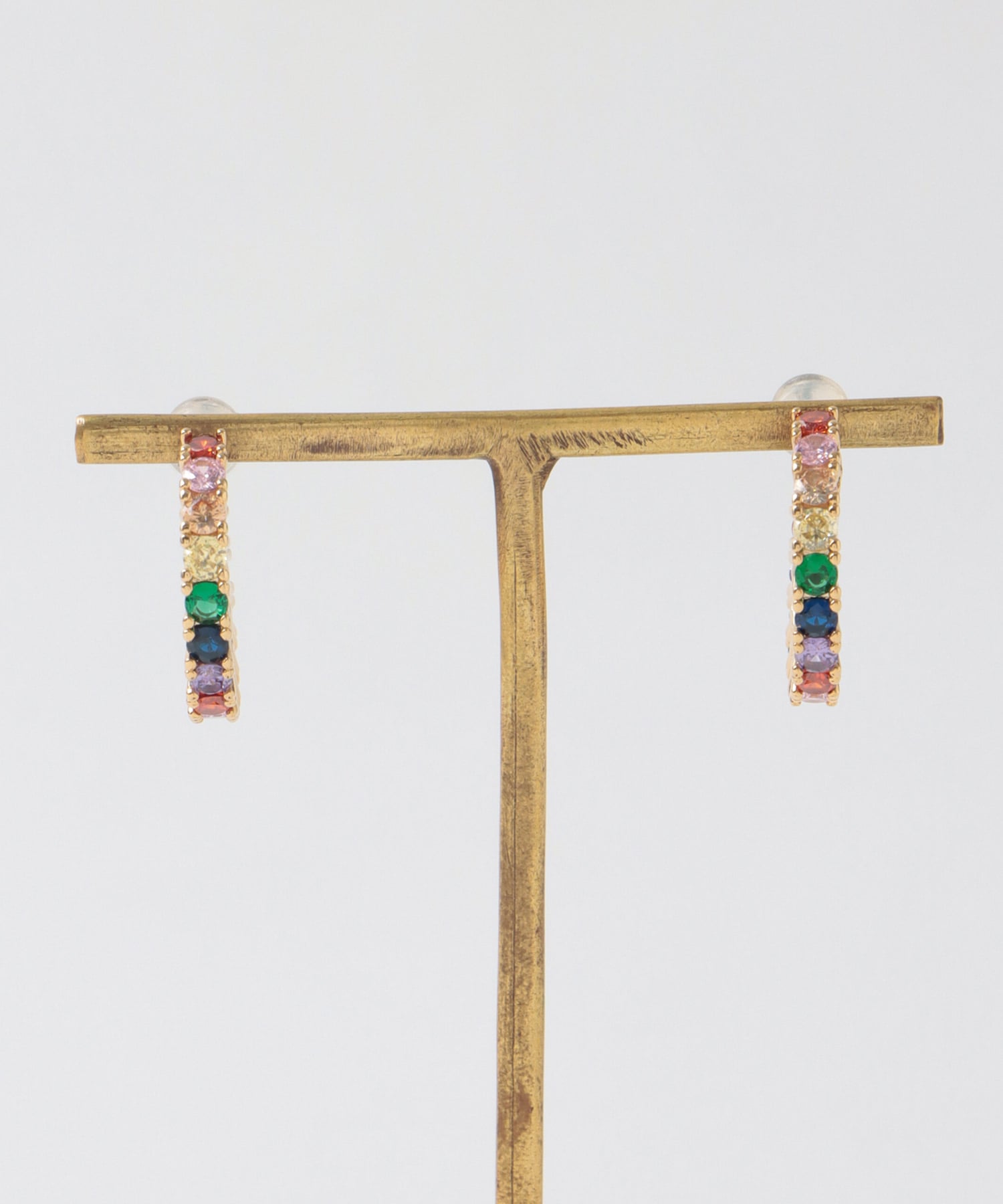 レインボーフープピアス