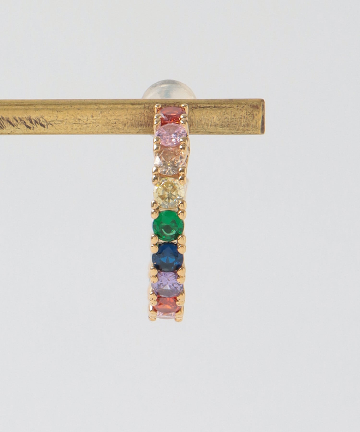 レインボーフープピアス