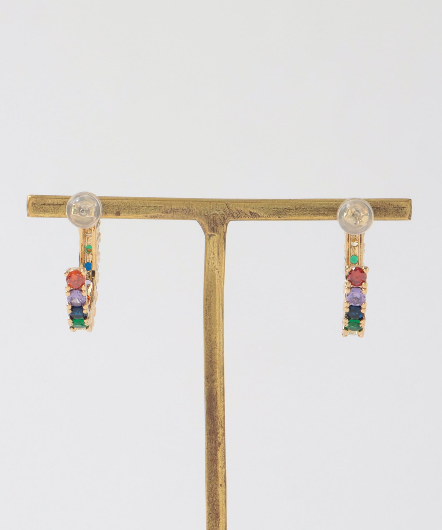 レインボーフープピアス