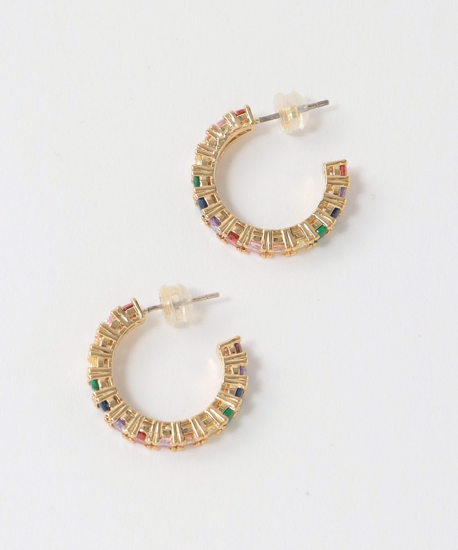 レインボーフープピアス