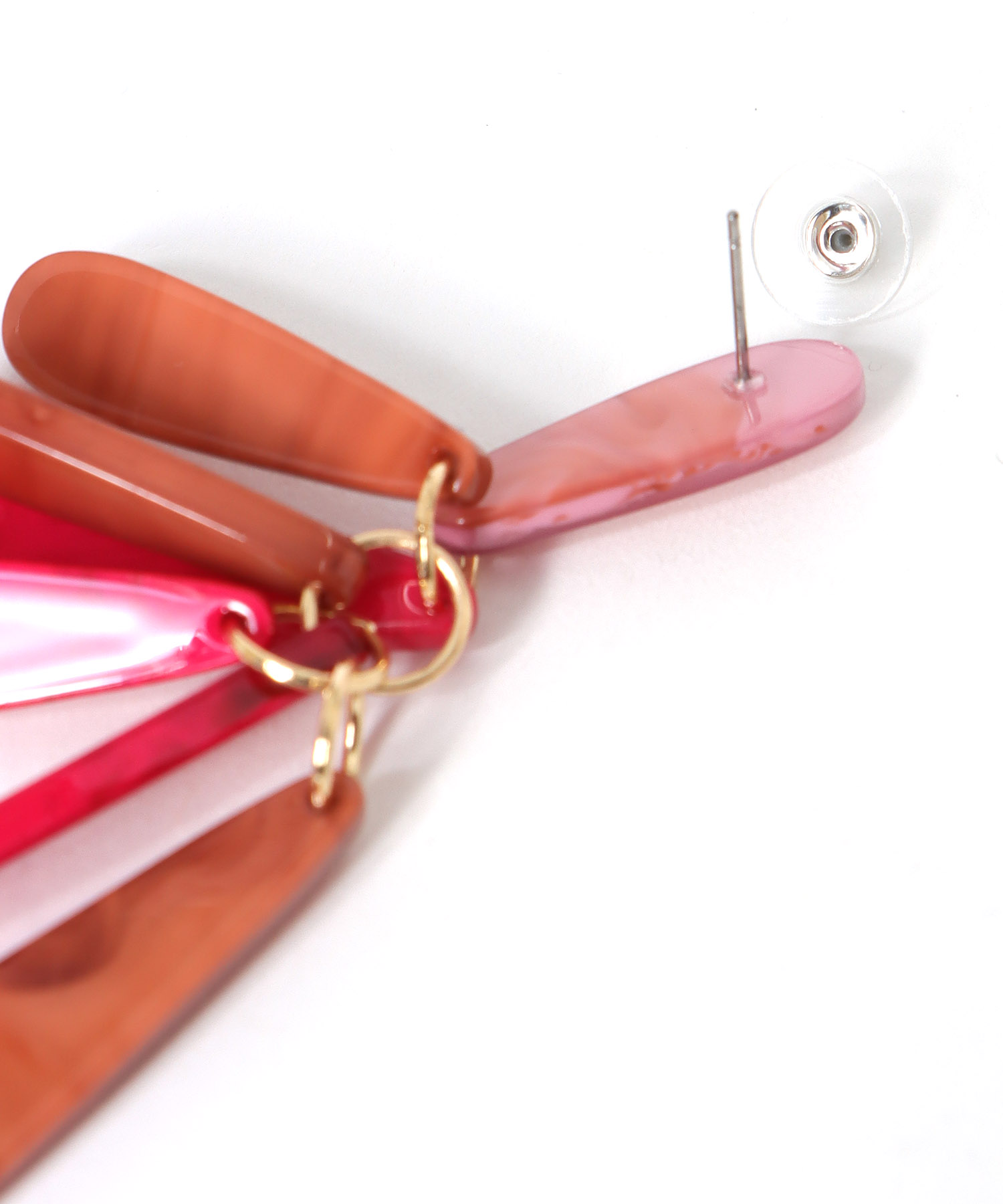 アクリルタッセル風ピアス